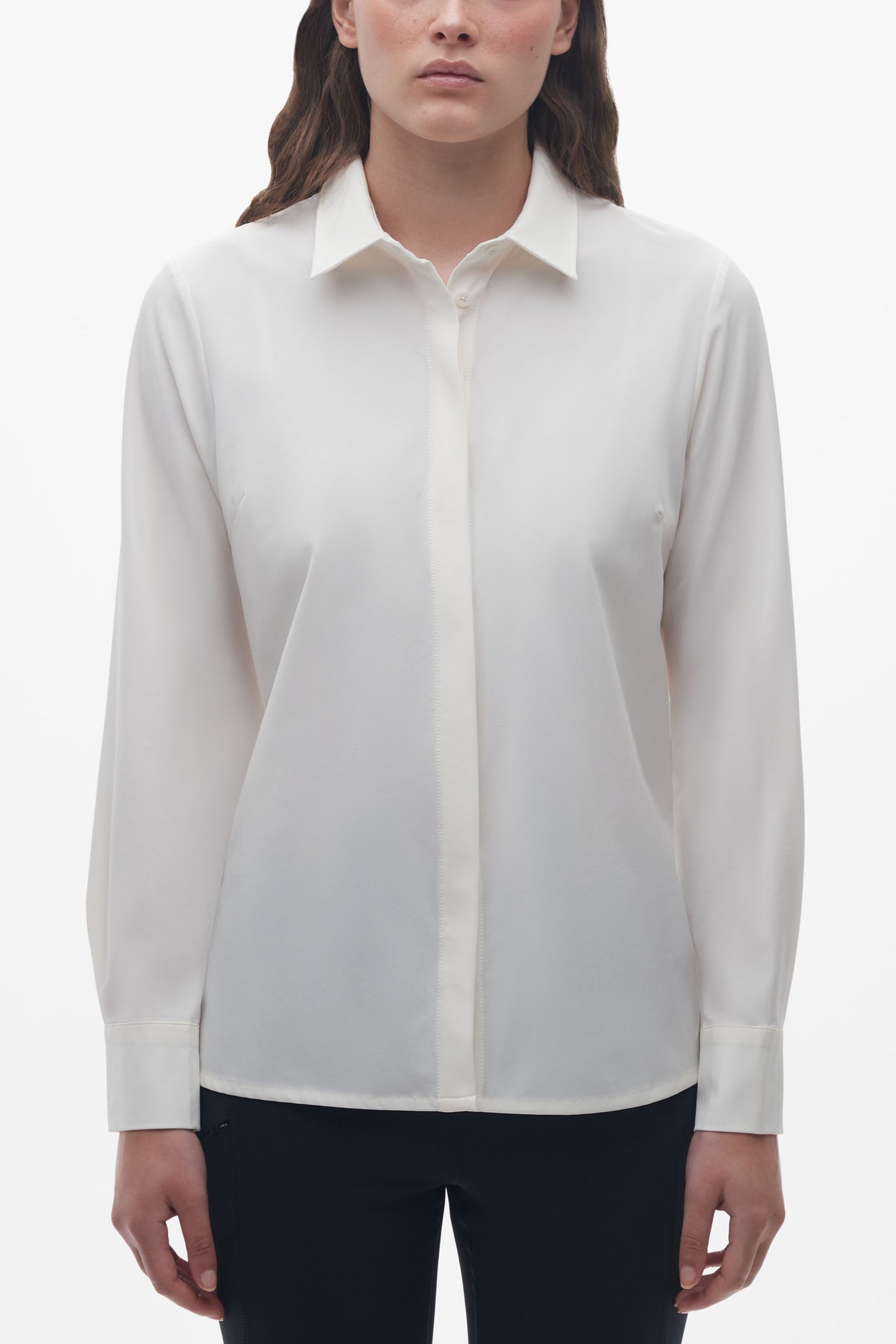 Chemise séchage rapide - Femme && BLANC CASSÉ