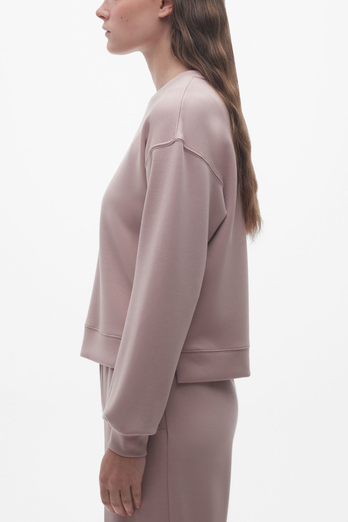 Chandail écourté ultradoux - Femme && ROSE