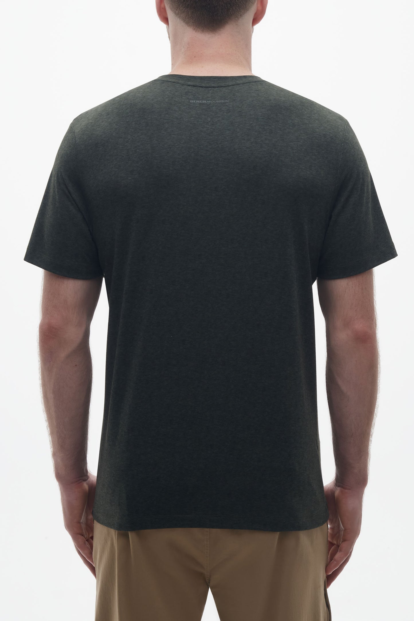T-shirt respirant en laine mérinos - Homme && KAKI
