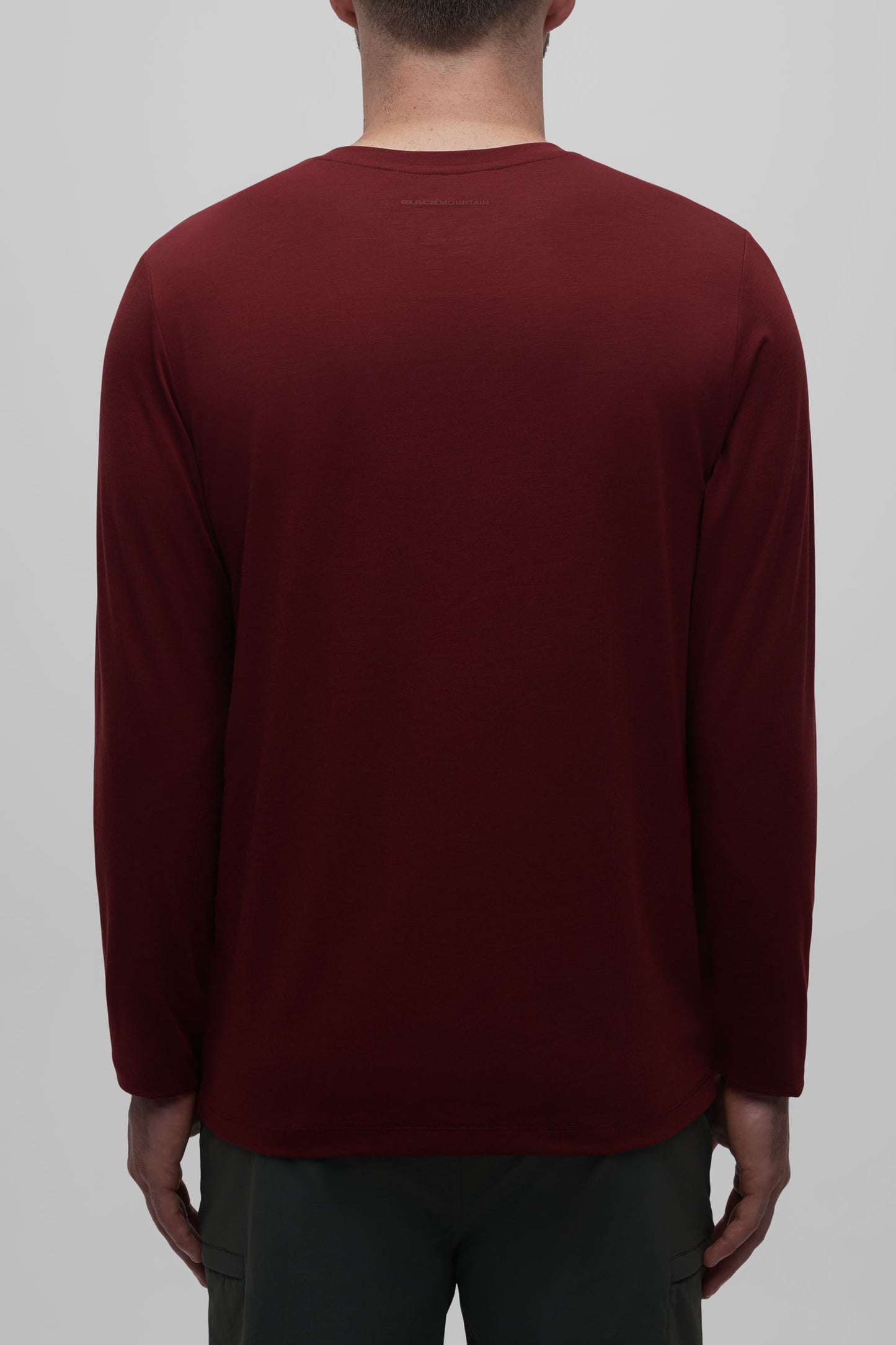 T-shirt respirant en laine mérinos - Homme && BOURGOGNE