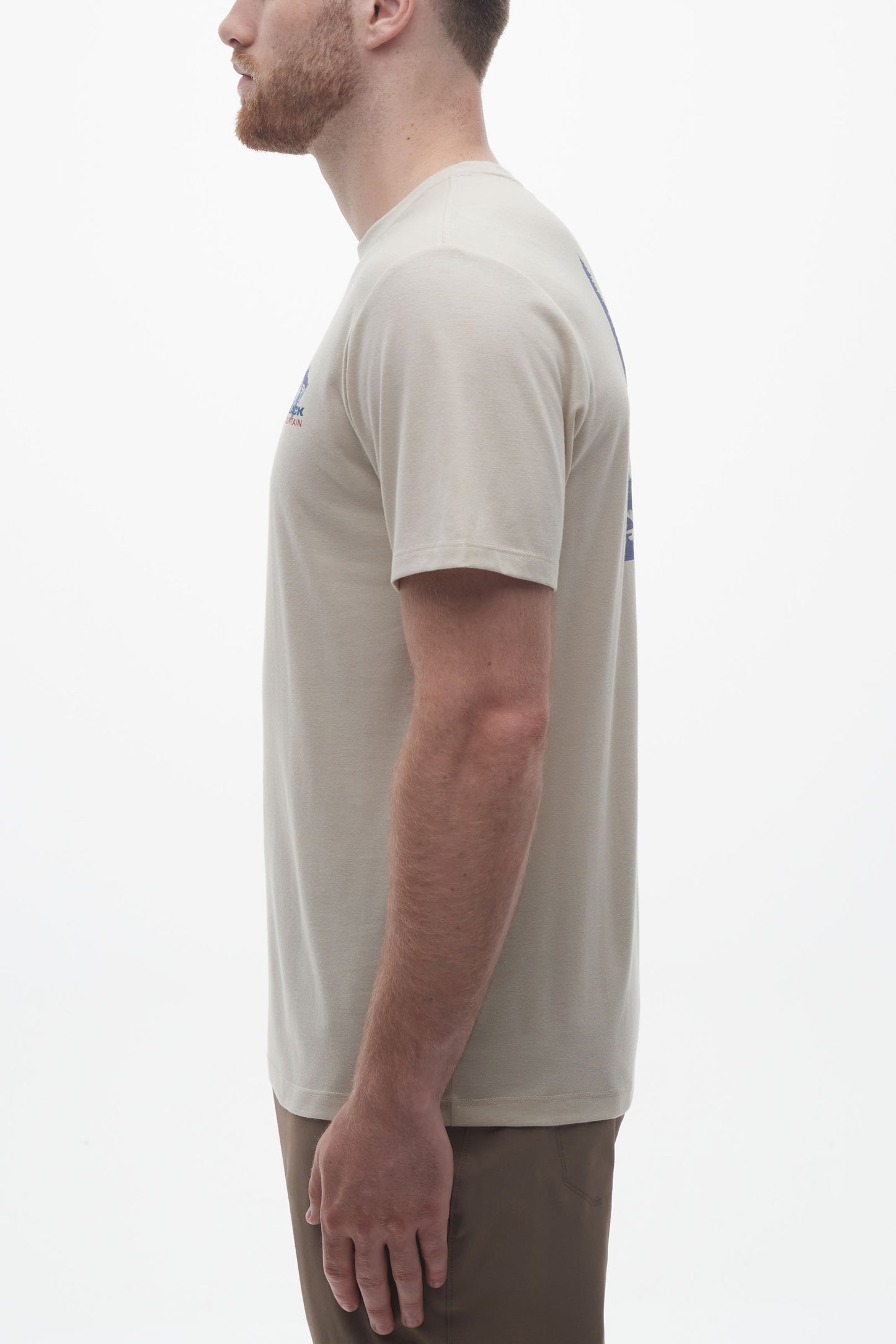 T-shirt en coton recyclé et organique - Homme && BEIGE