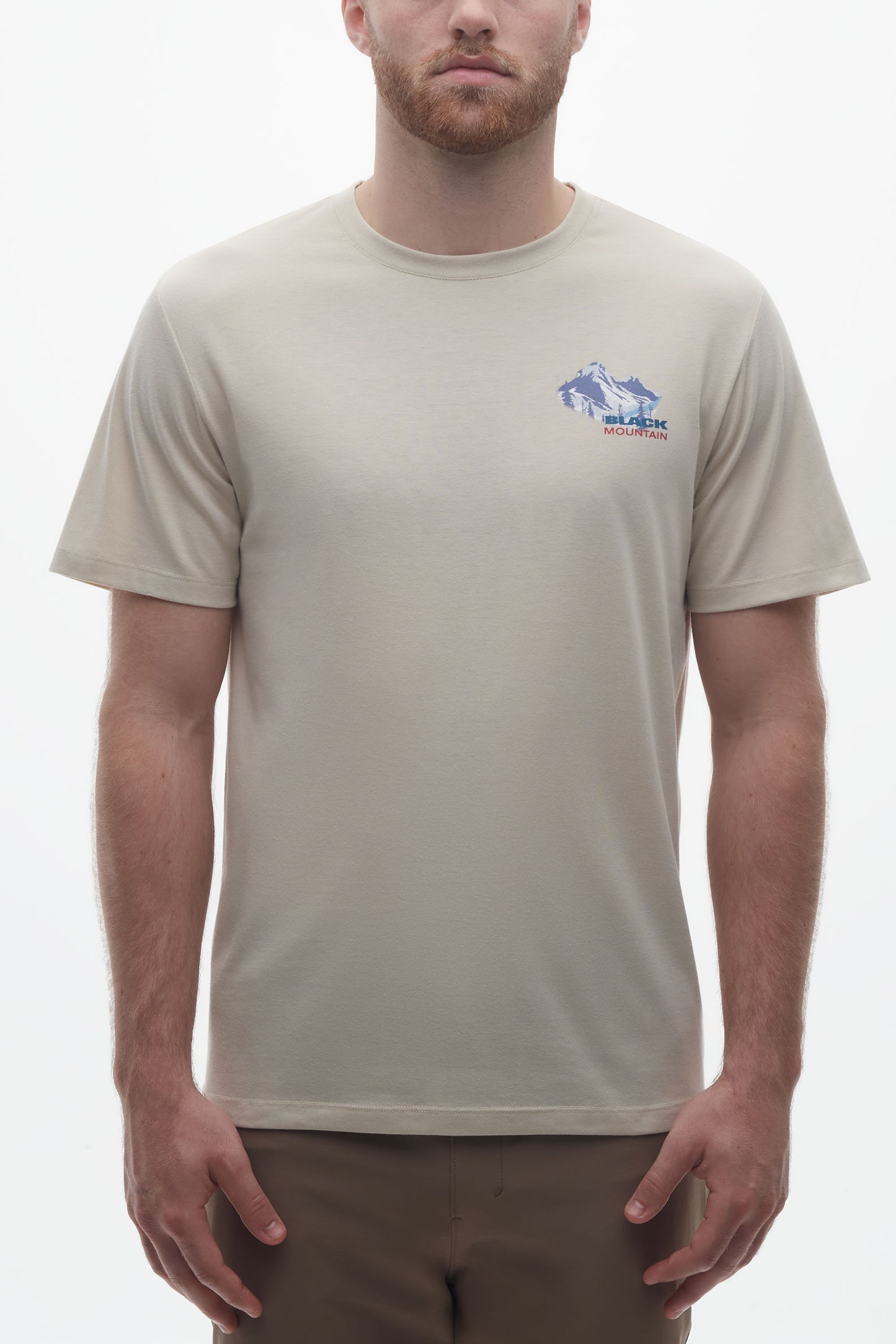 T-shirt en coton recyclé et organique - Homme && BEIGE
