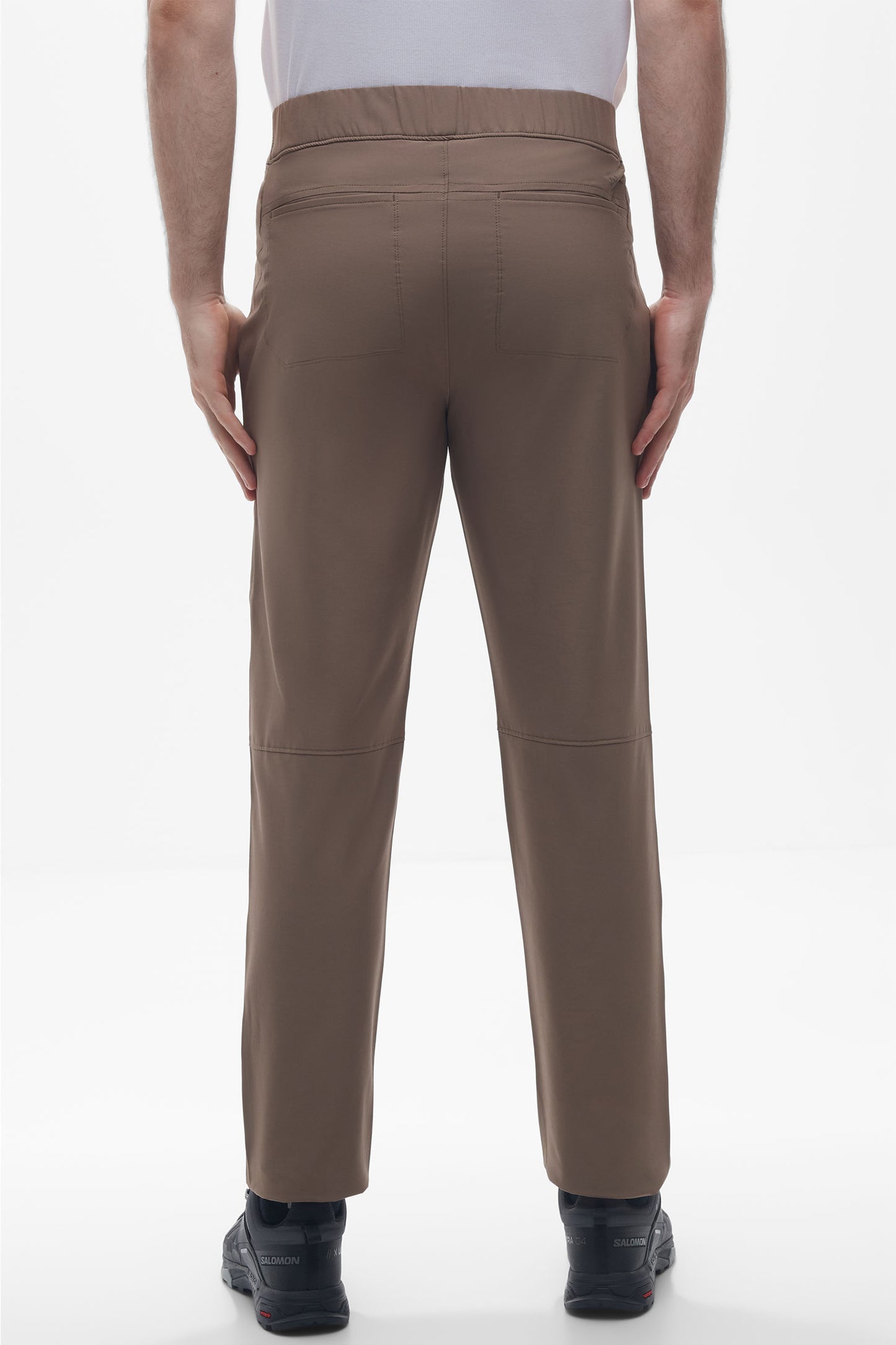 Pantalon décontracté facile d'entretien - Homme && BRUN