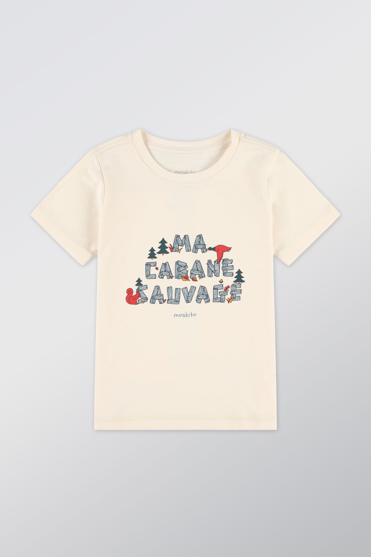 T-shirt en coton léger - Enfant garçon && BEIGE