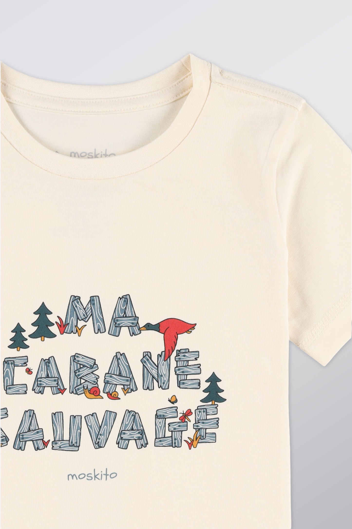 T-shirt en coton léger - Enfant garçon && BEIGE