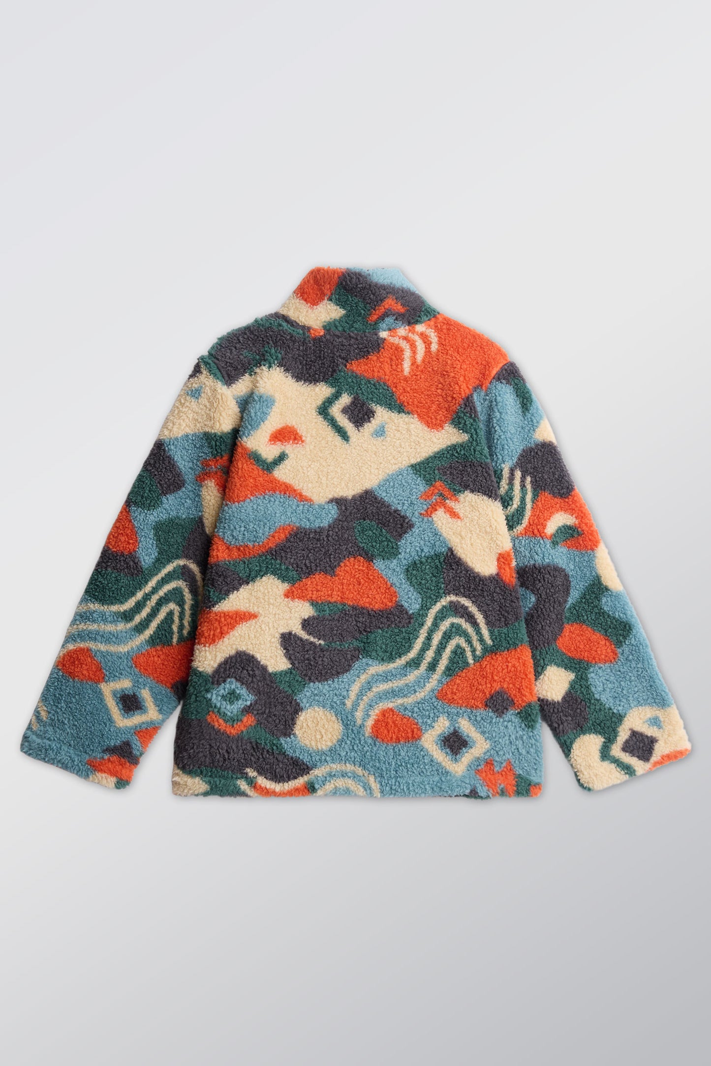Veste ultradouce en sherpa - Enfant garçon && CHARBON/MULTI