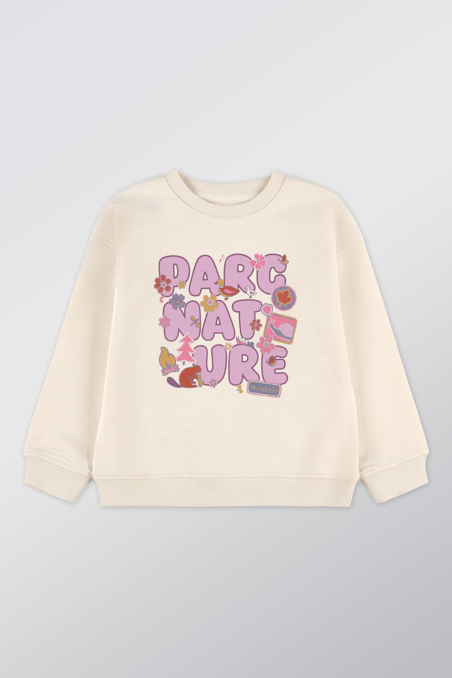 Chandail ouaté respirant en coton - Enfant fille && BEIGE