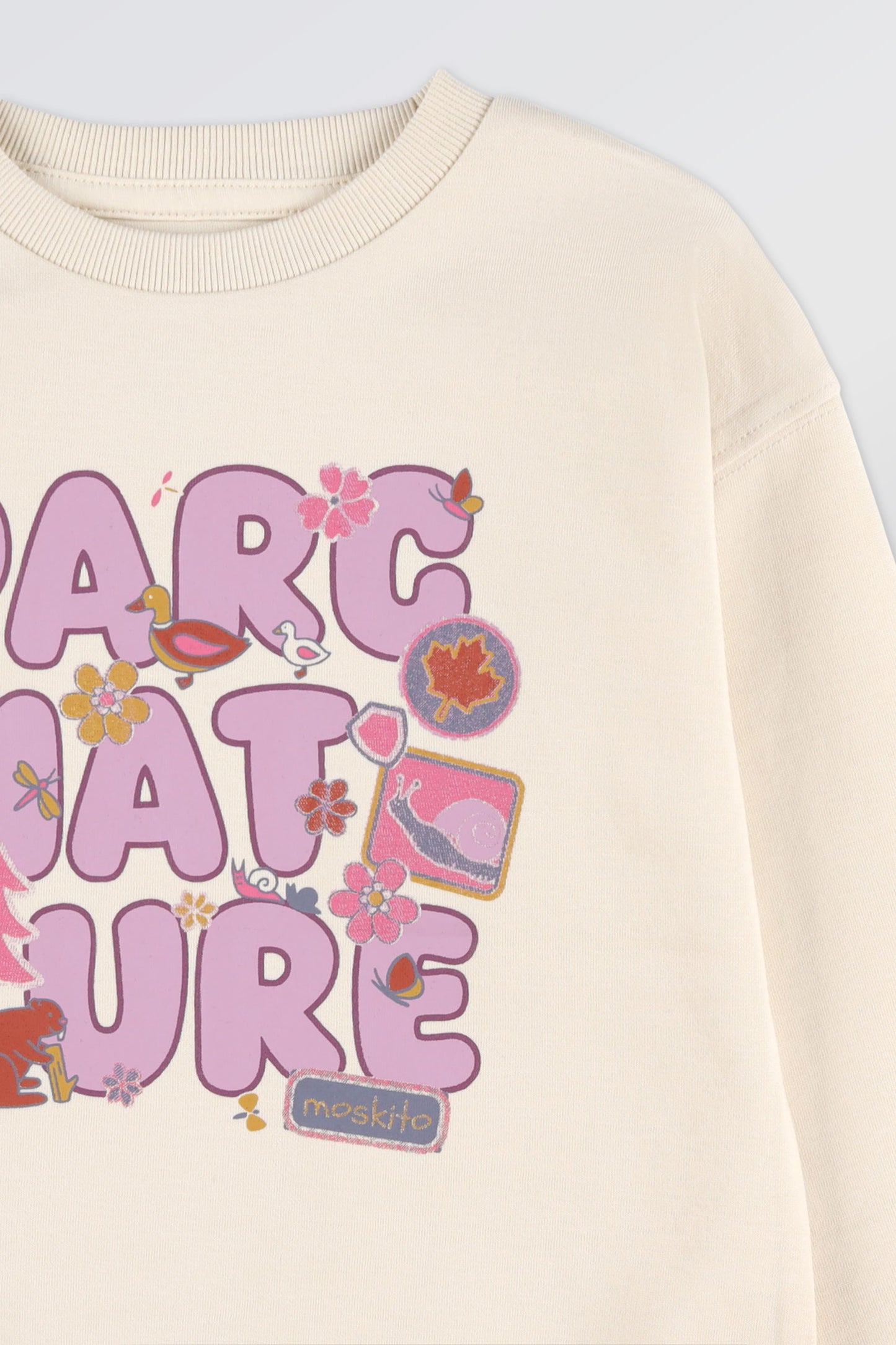Chandail ouaté respirant en coton - Enfant fille && BEIGE