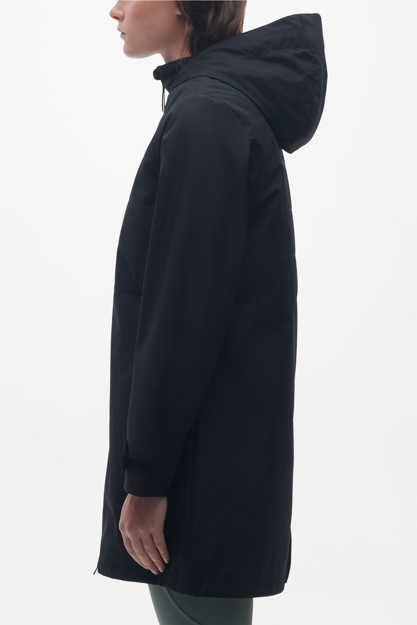 Manteau long 3-en-1 coquille souple - Femme && NOIR