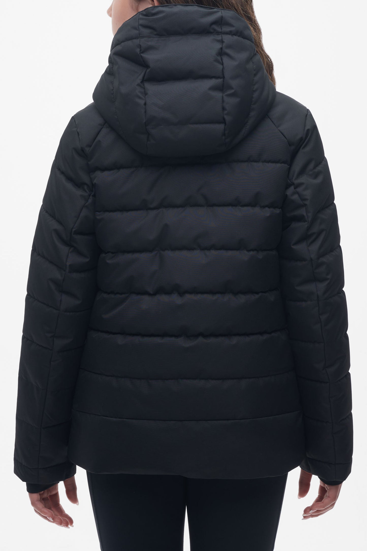 Manteau de ski matelassé imperméable - Ado fille && NOIR