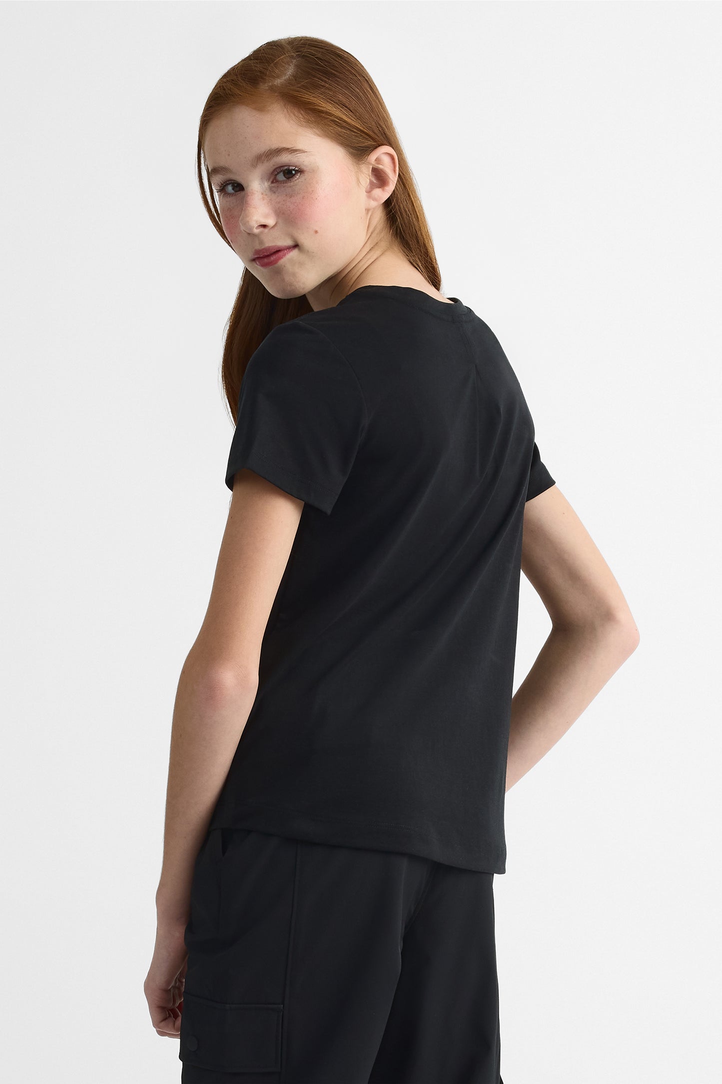 T-shirt en lyocell avec imprimé - Ado fille && NOIR