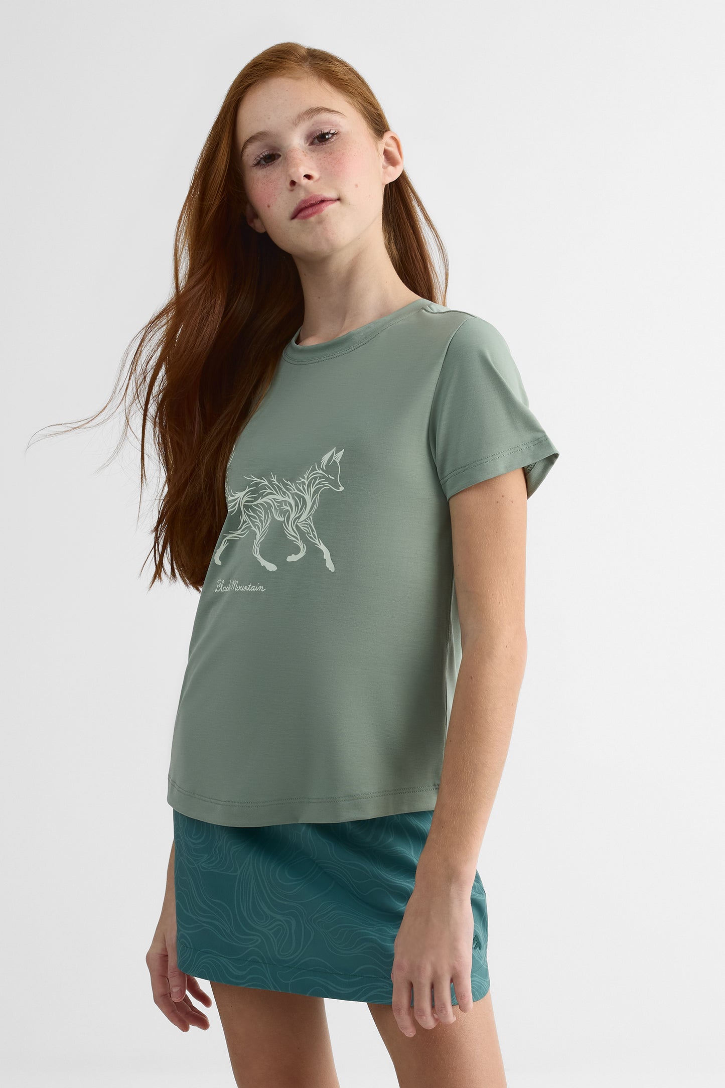 T-shirt en lyocell avec imprimé - Ado fille && KAKI