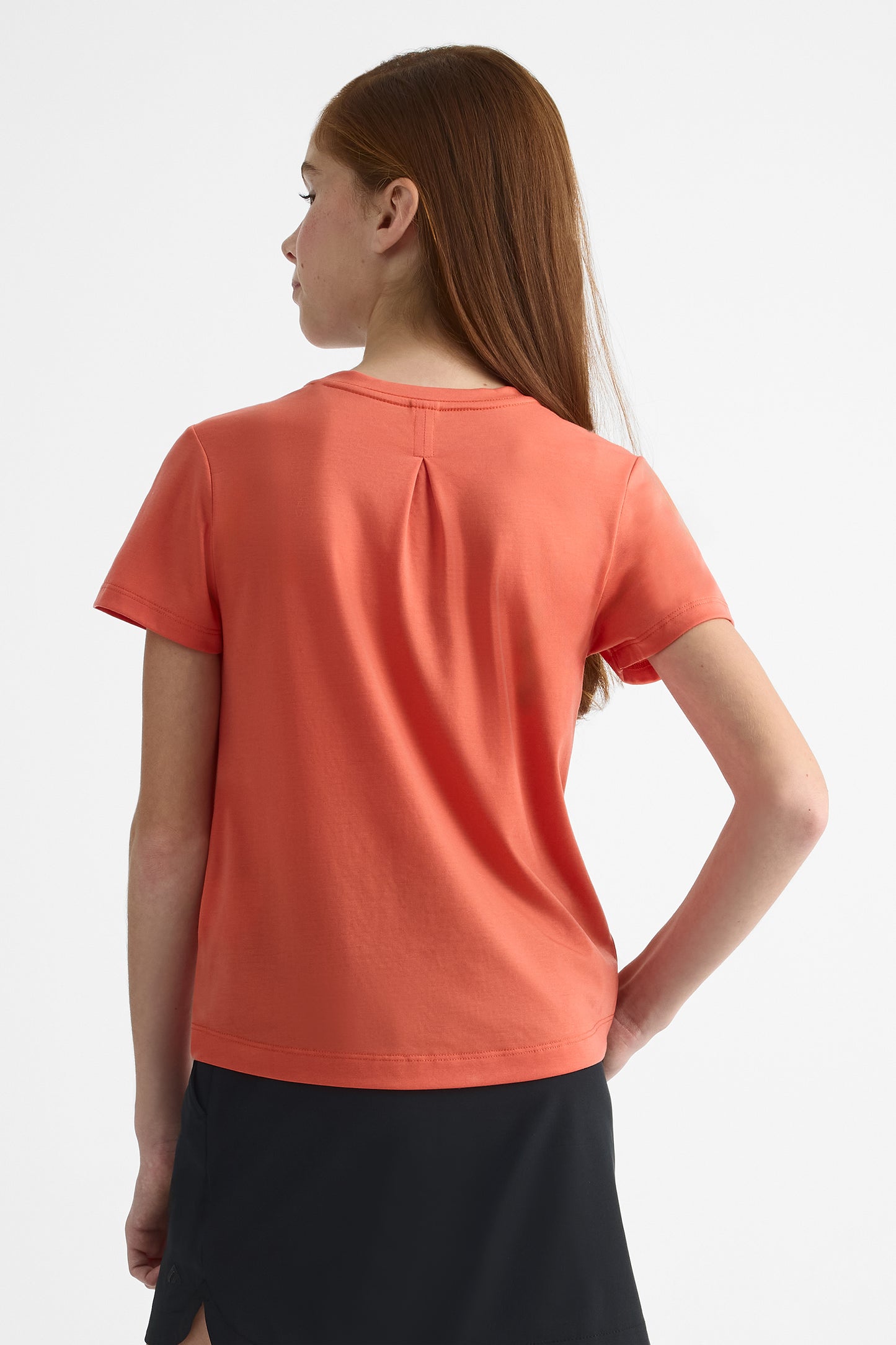 T-shirt en lyocell avec imprimé - Ado fille && ORANGE