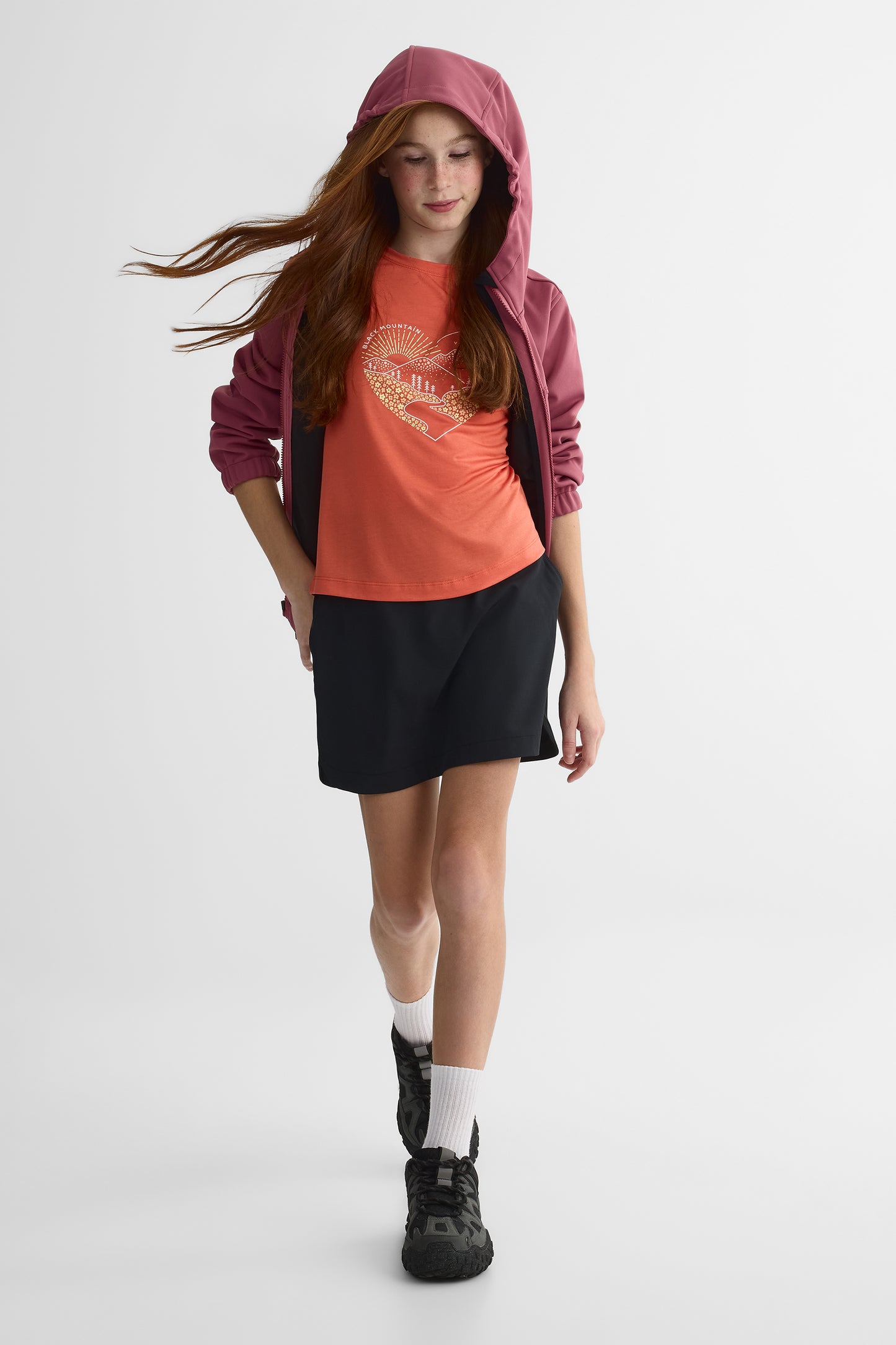 T-shirt en lyocell avec imprimé - Ado fille && ORANGE