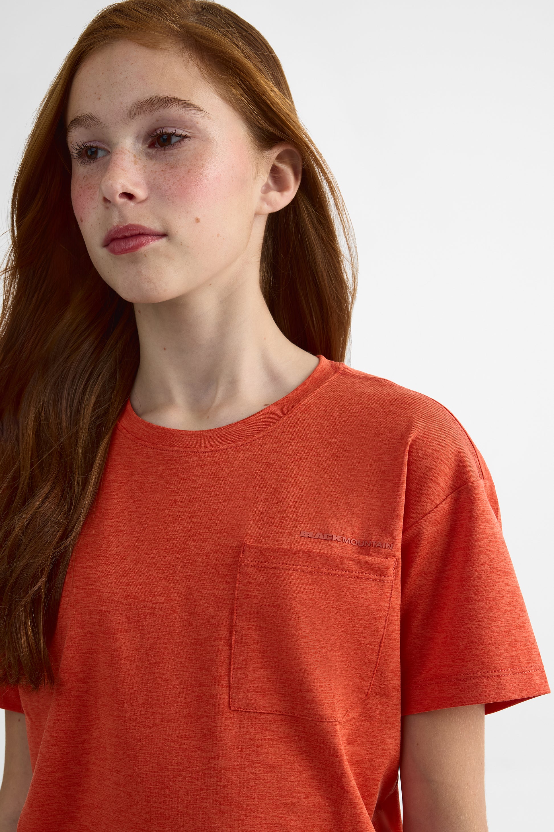 T-shirt respirant à coupe droite - Ado fille && ORANGE