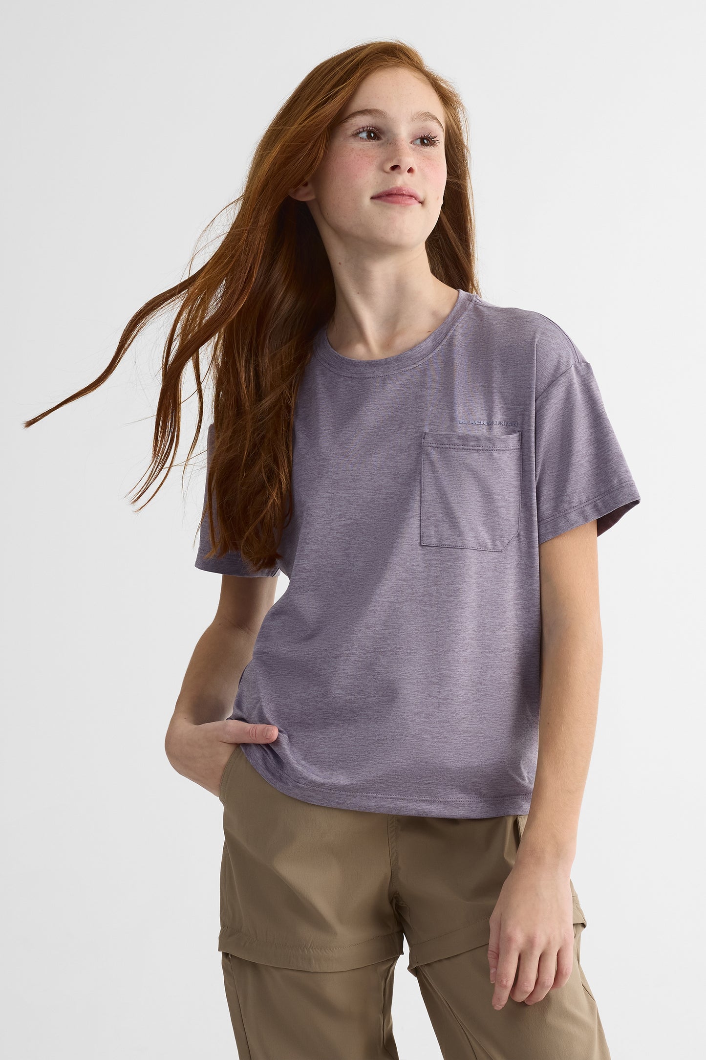 T-shirt respirant à coupe droite - Ado fille && LAVANDE