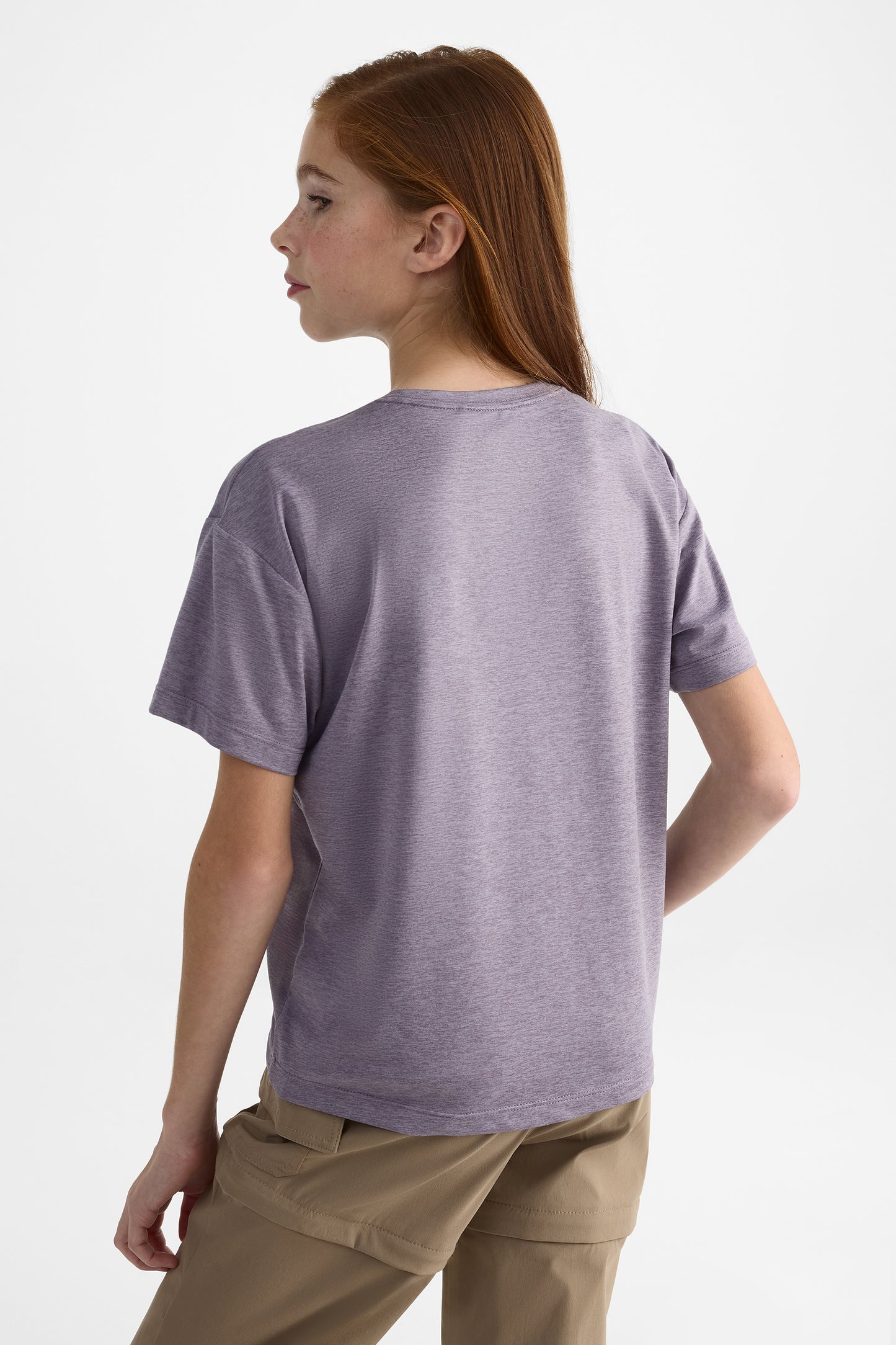 T-shirt respirant à coupe droite - Ado fille && LAVANDE