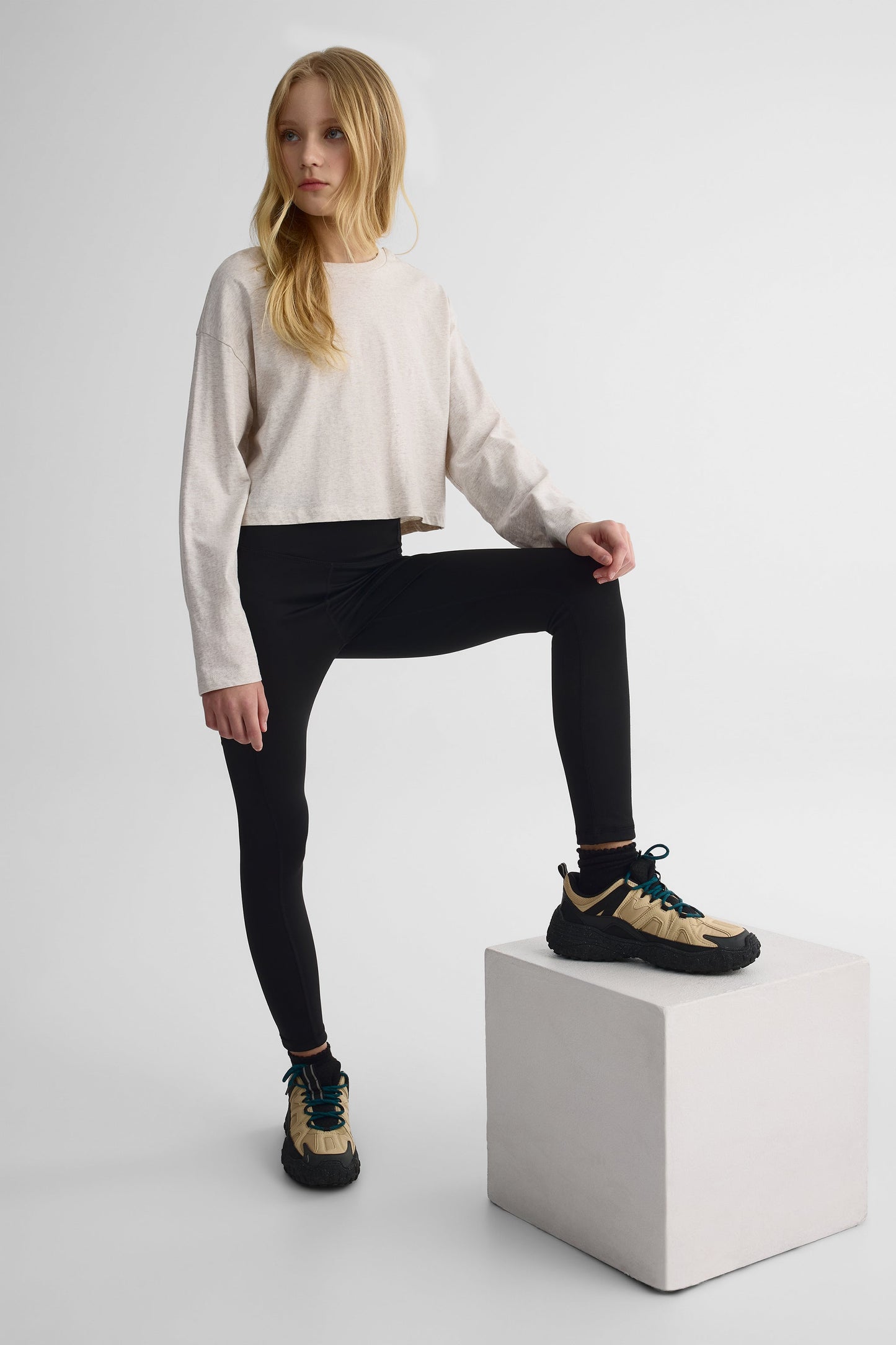 Legging ajusté avec poches – Ado fille && NOIR