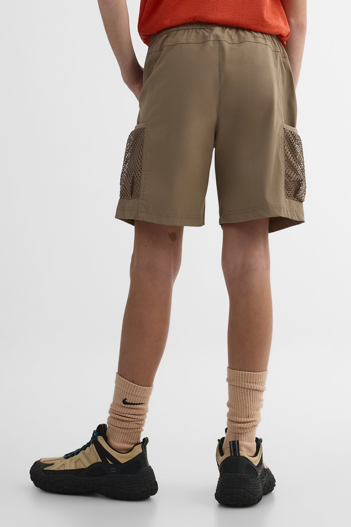 Short ultraextensible à séchage rapide - Ado fille && TAUPE