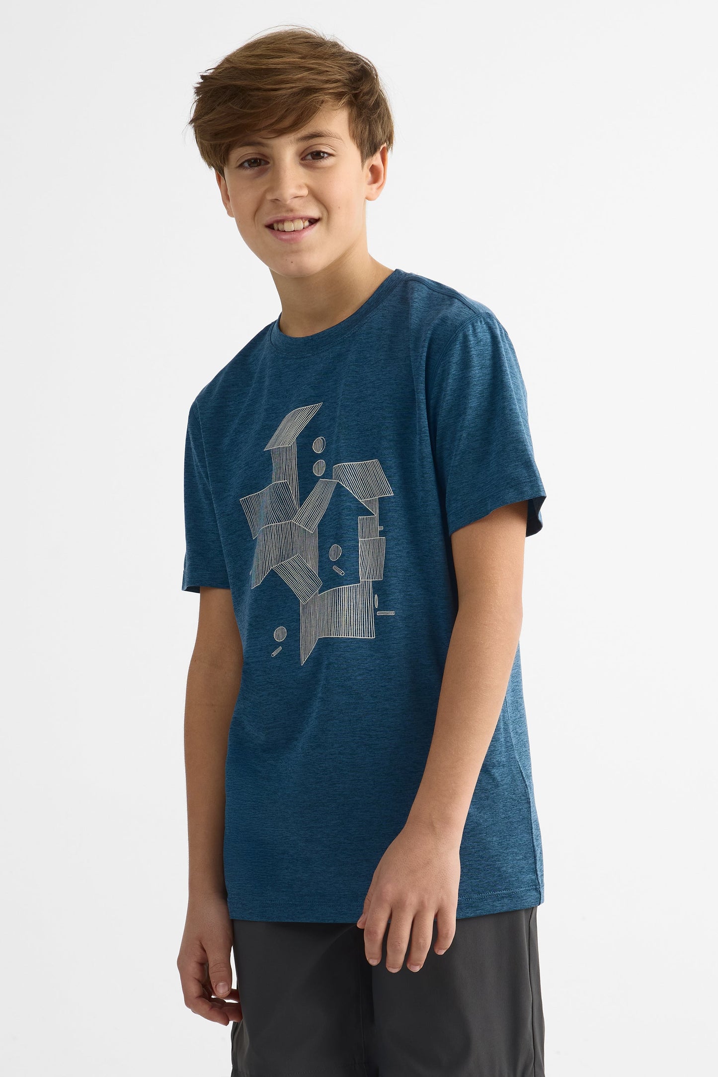 T-shirt graphique semi-ajusté – Ado garçon && SARCELLE