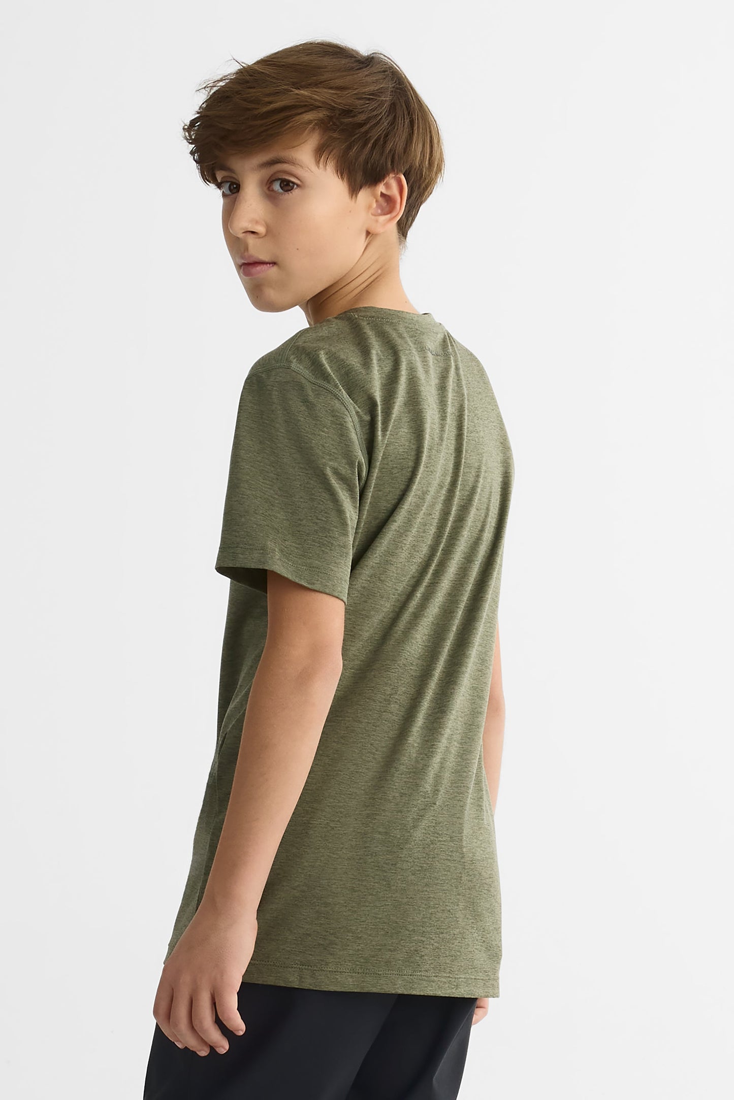 T-shirt graphique semi-ajusté – Ado garçon && OLIVE