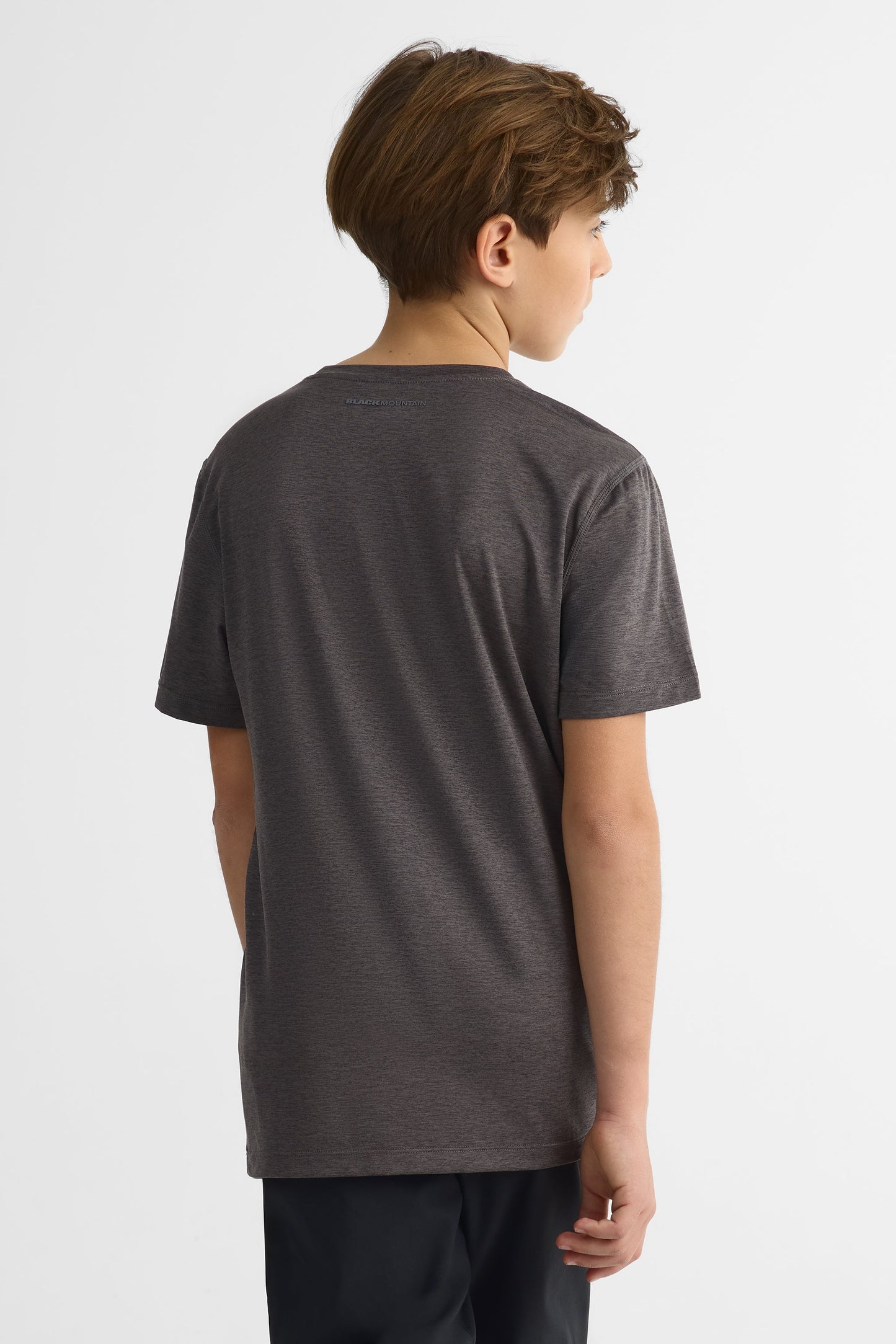 T-shirt graphique semi-ajusté – Ado garçon && GRIS MIXTE