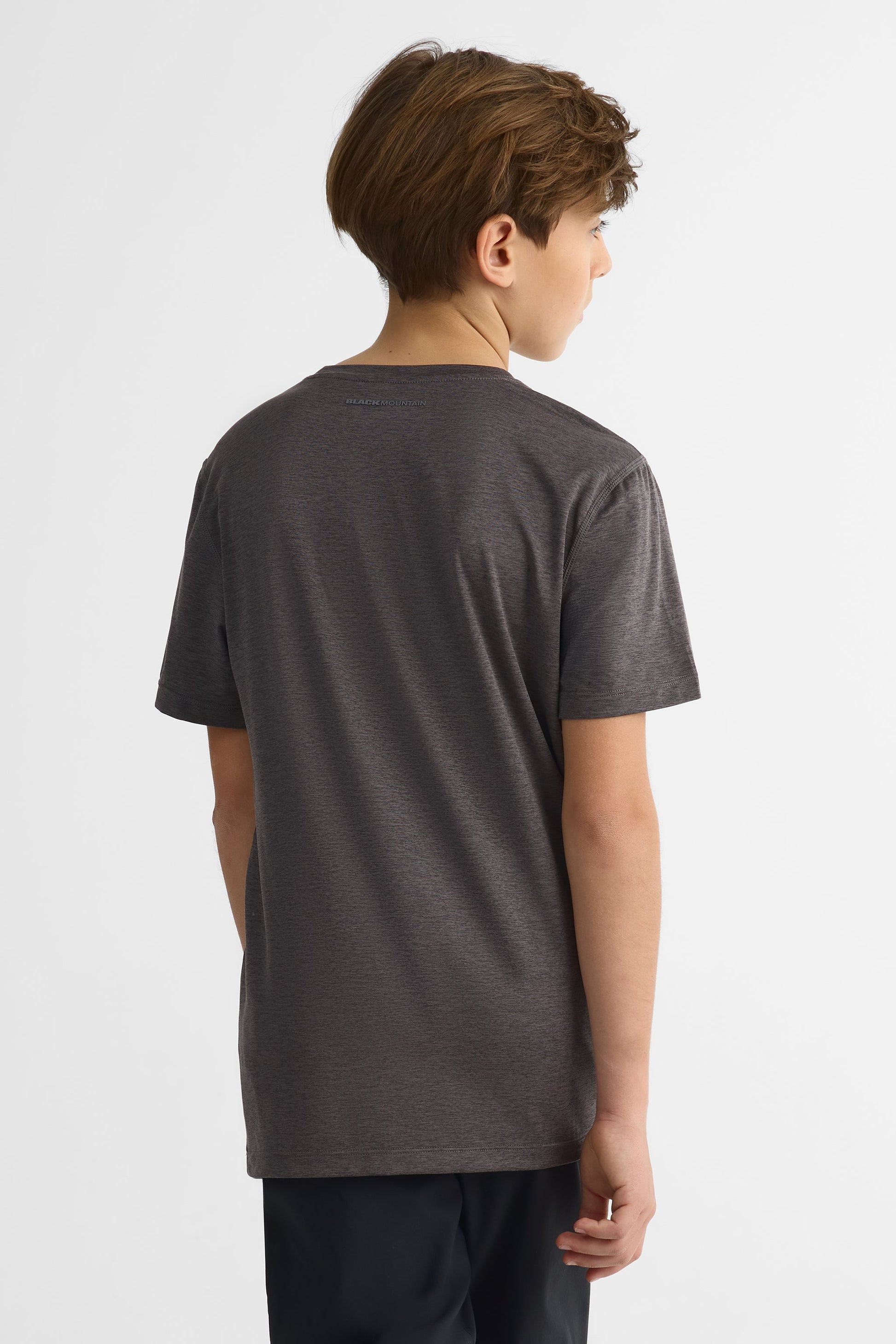 T-shirt graphique semi-ajusté – Ado garçon && GRIS MIXTE