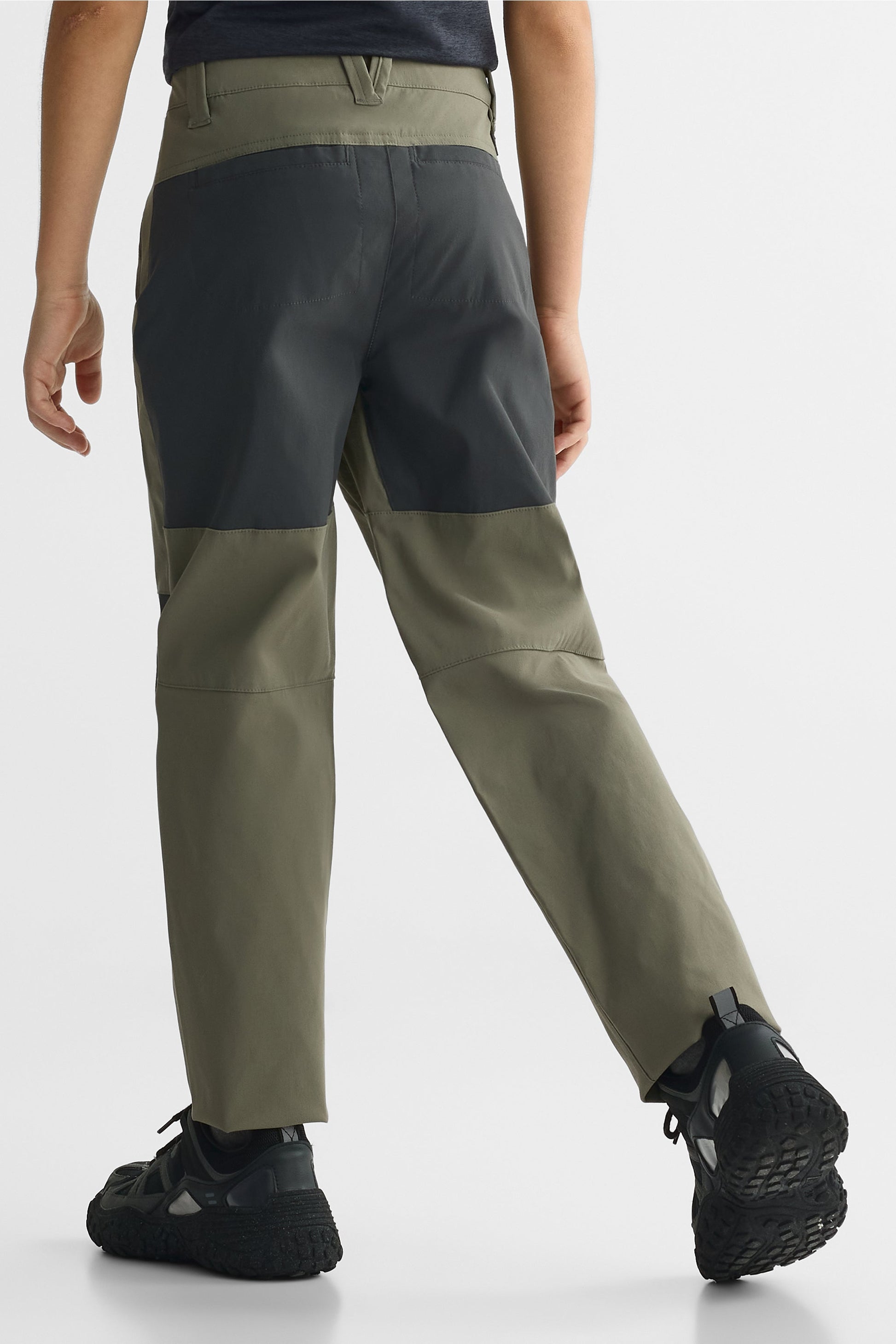 Pantalon Tech coupe droite – Ado garçon && KAKI/MULTI