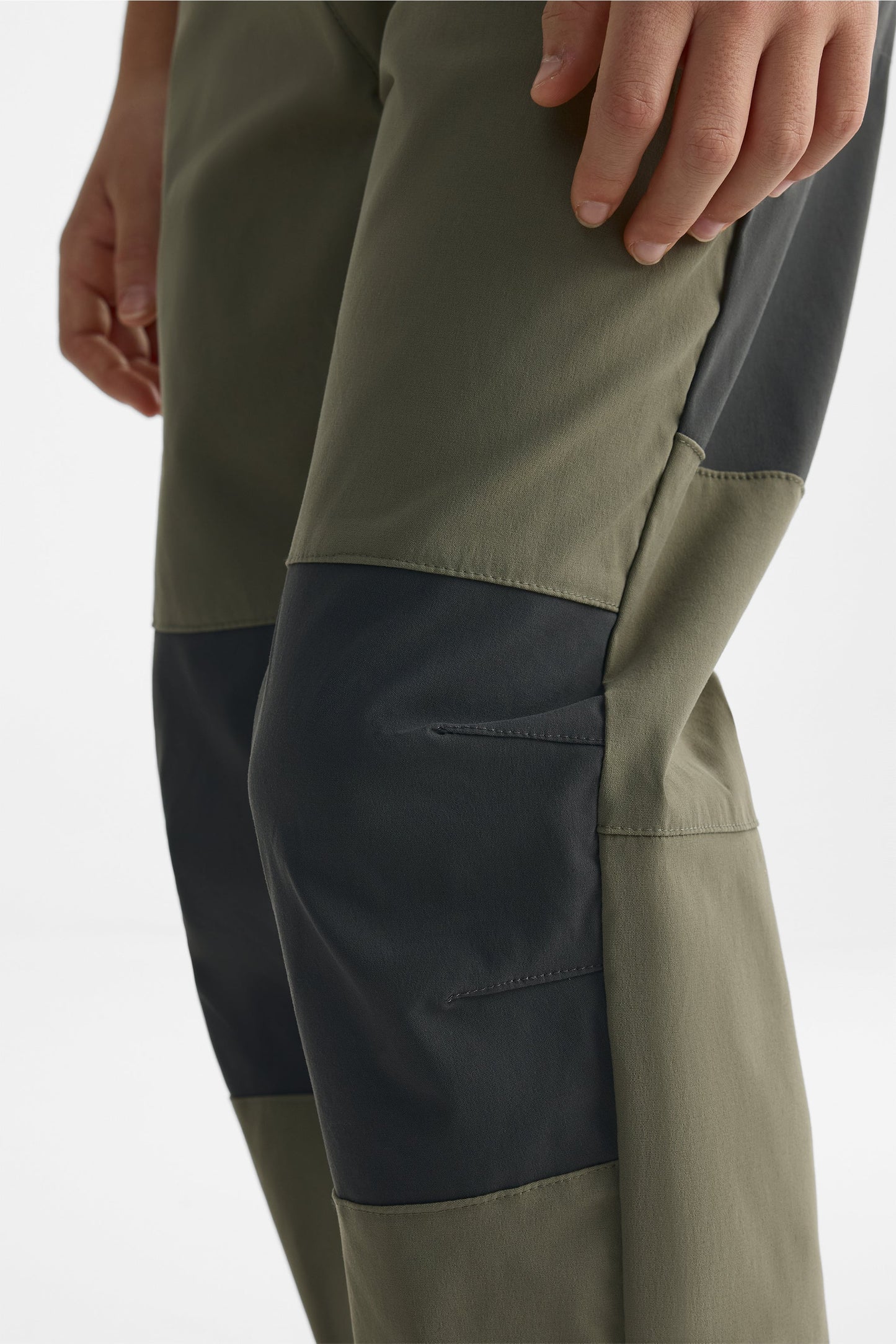 Pantalon Tech coupe droite – Ado garçon && KAKI/MULTI