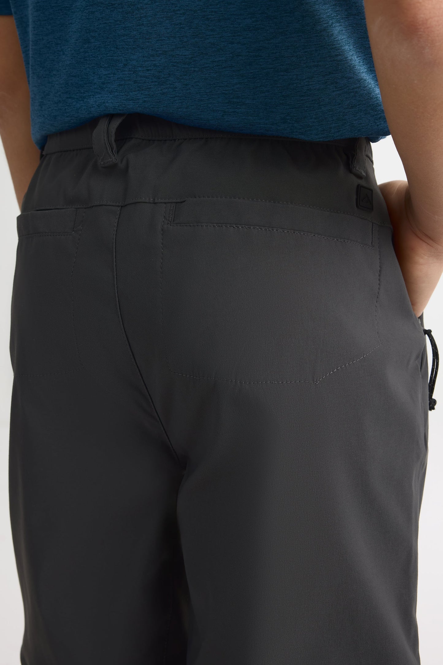 Pantalon convertible genoux ergonomiques - Ado garçon && CHARBON