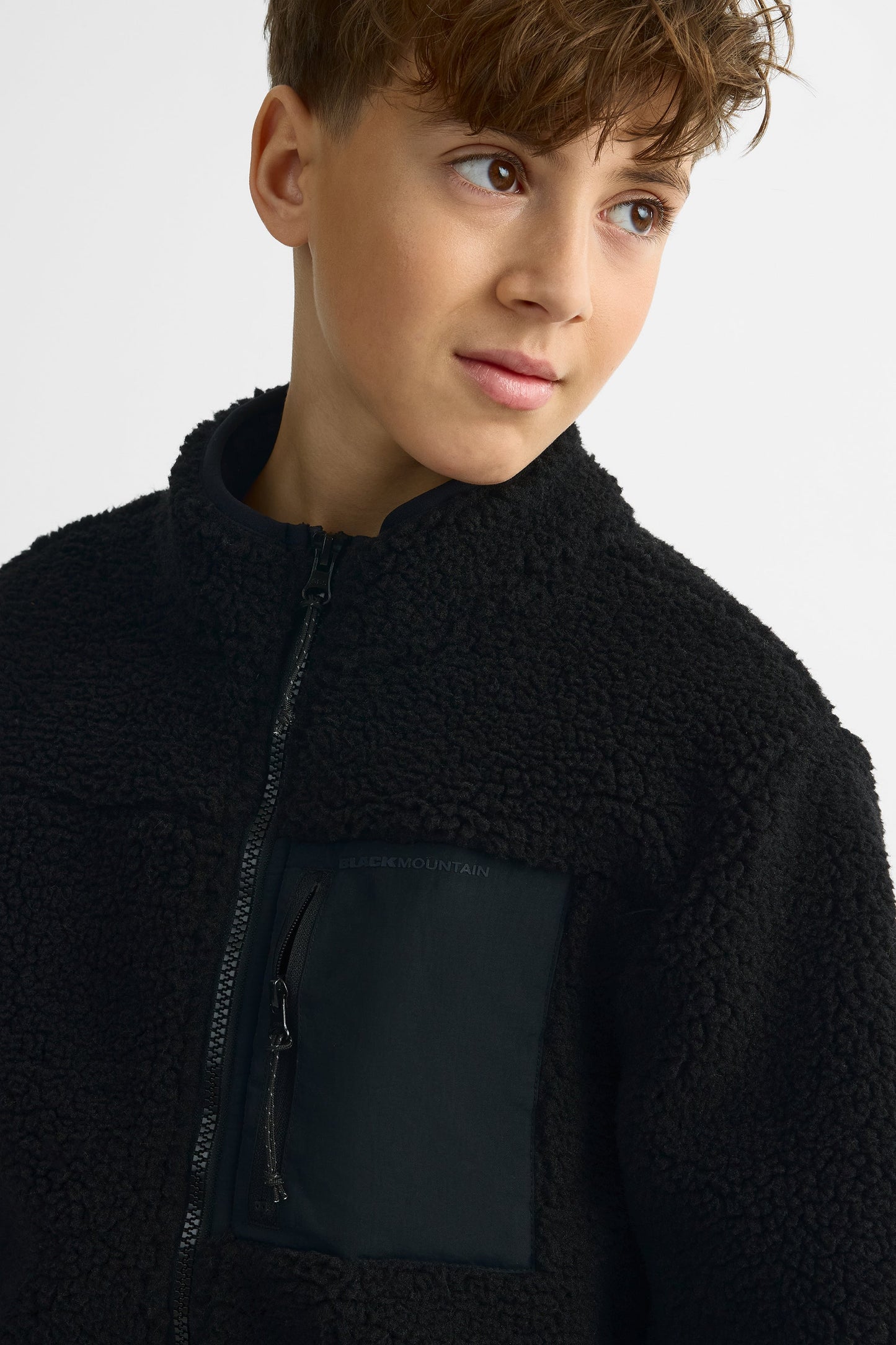 Veste ouatée full zip - Ado garçon && NOIR