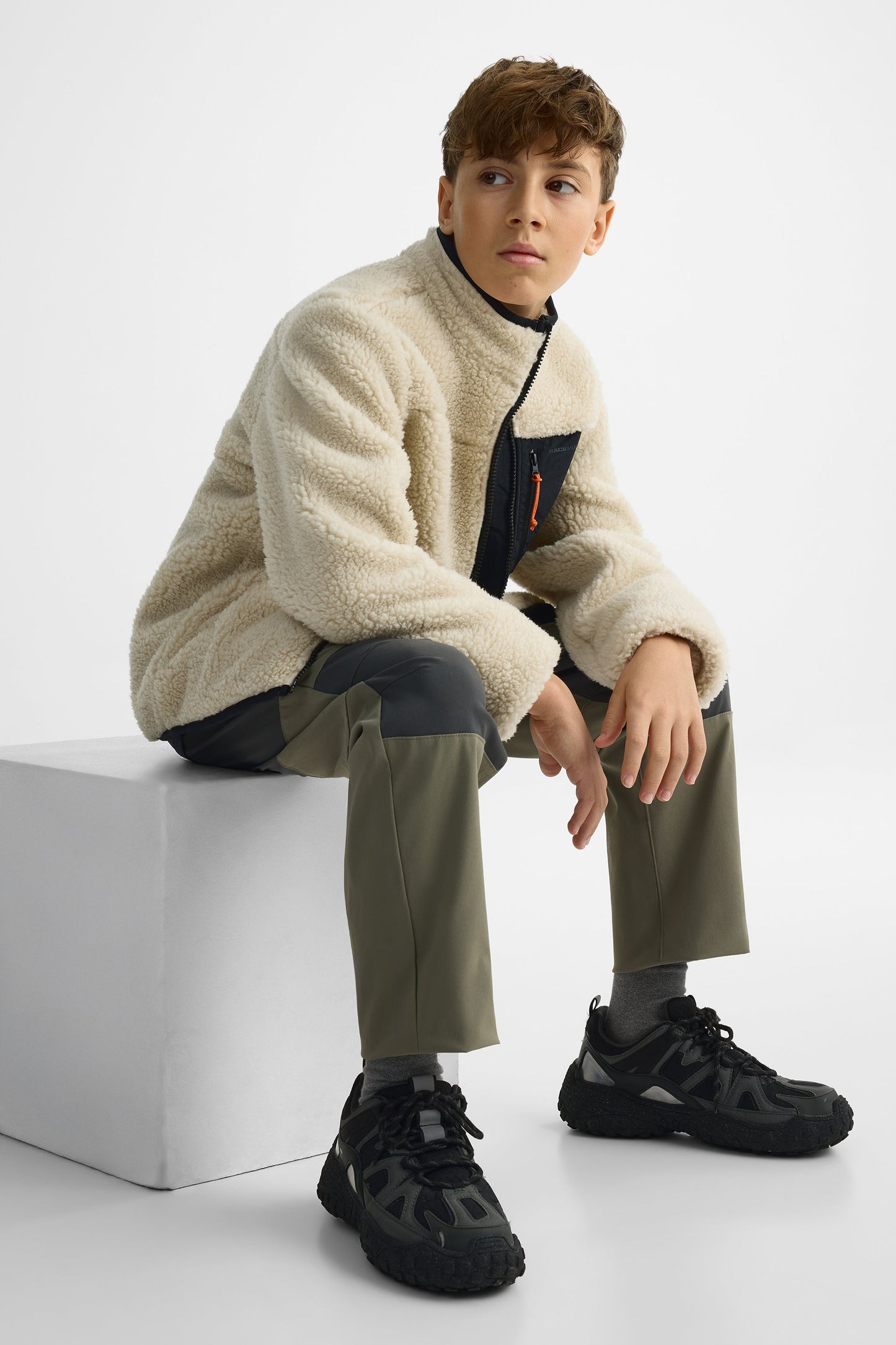 Veste ouatée full zip - Ado garçon && BEIGE/MULTI