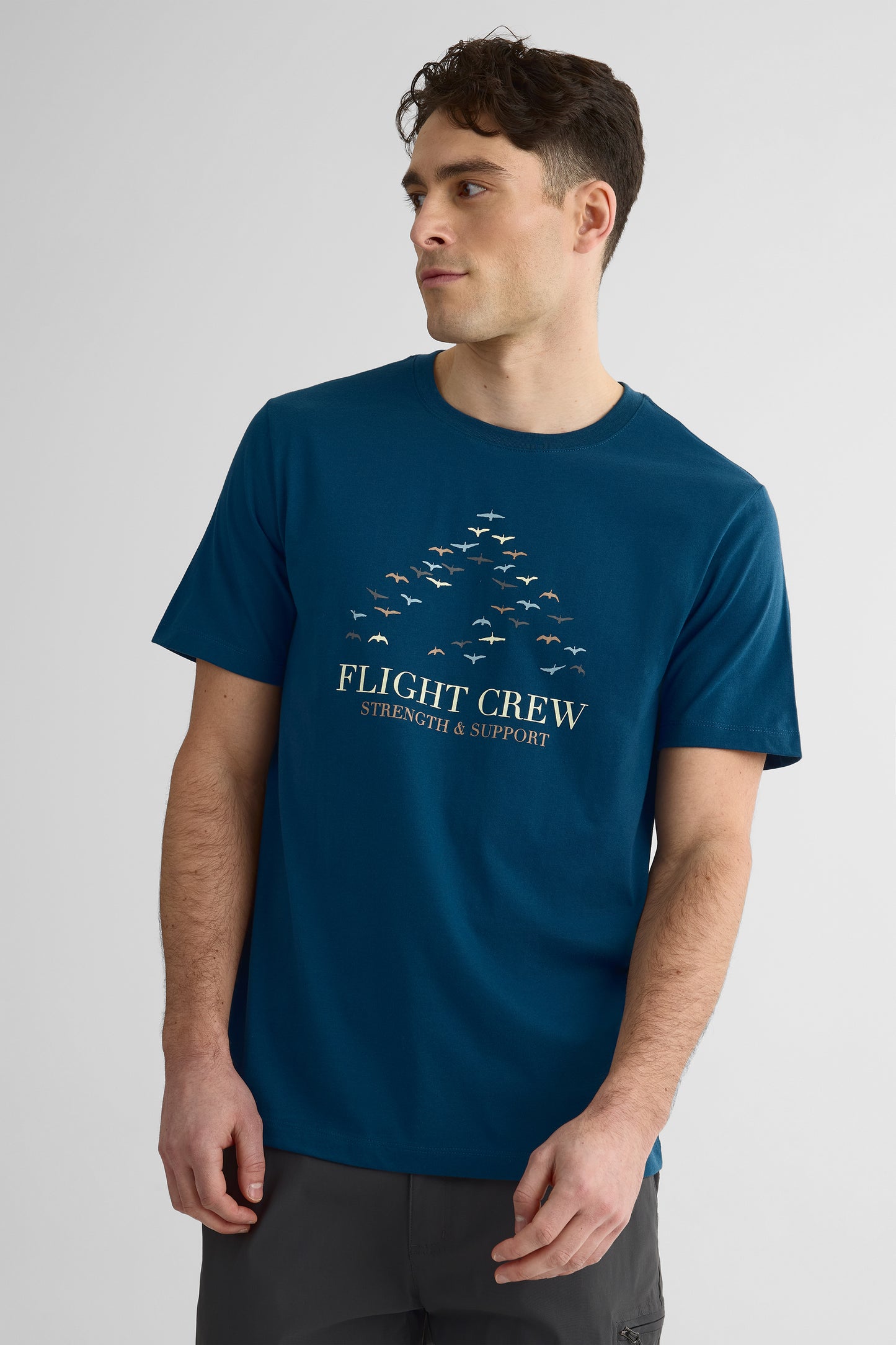 T-shirt avec fibres recyclées - Homme && MARIN