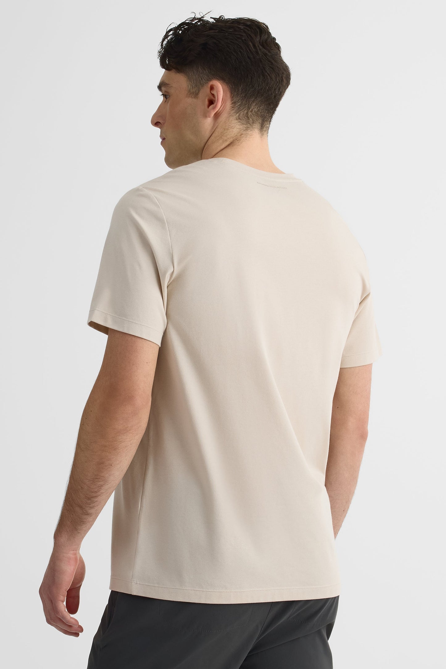 Chandail M/courtes col rond en Bamboo Tech - Femme && BEIGE