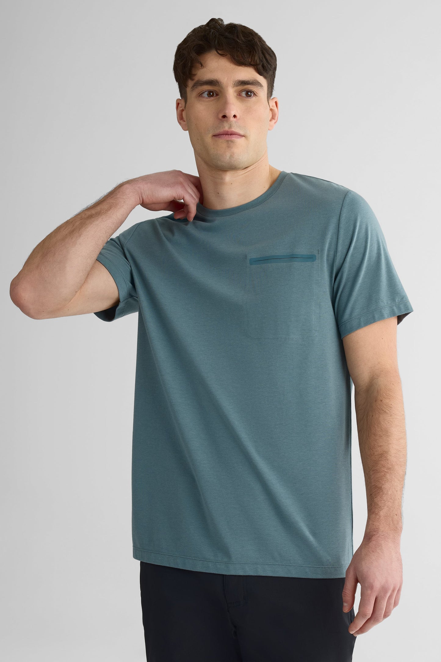 Chandail M/courtes col rond en Bamboo Tech - Femme && SARCELLE
