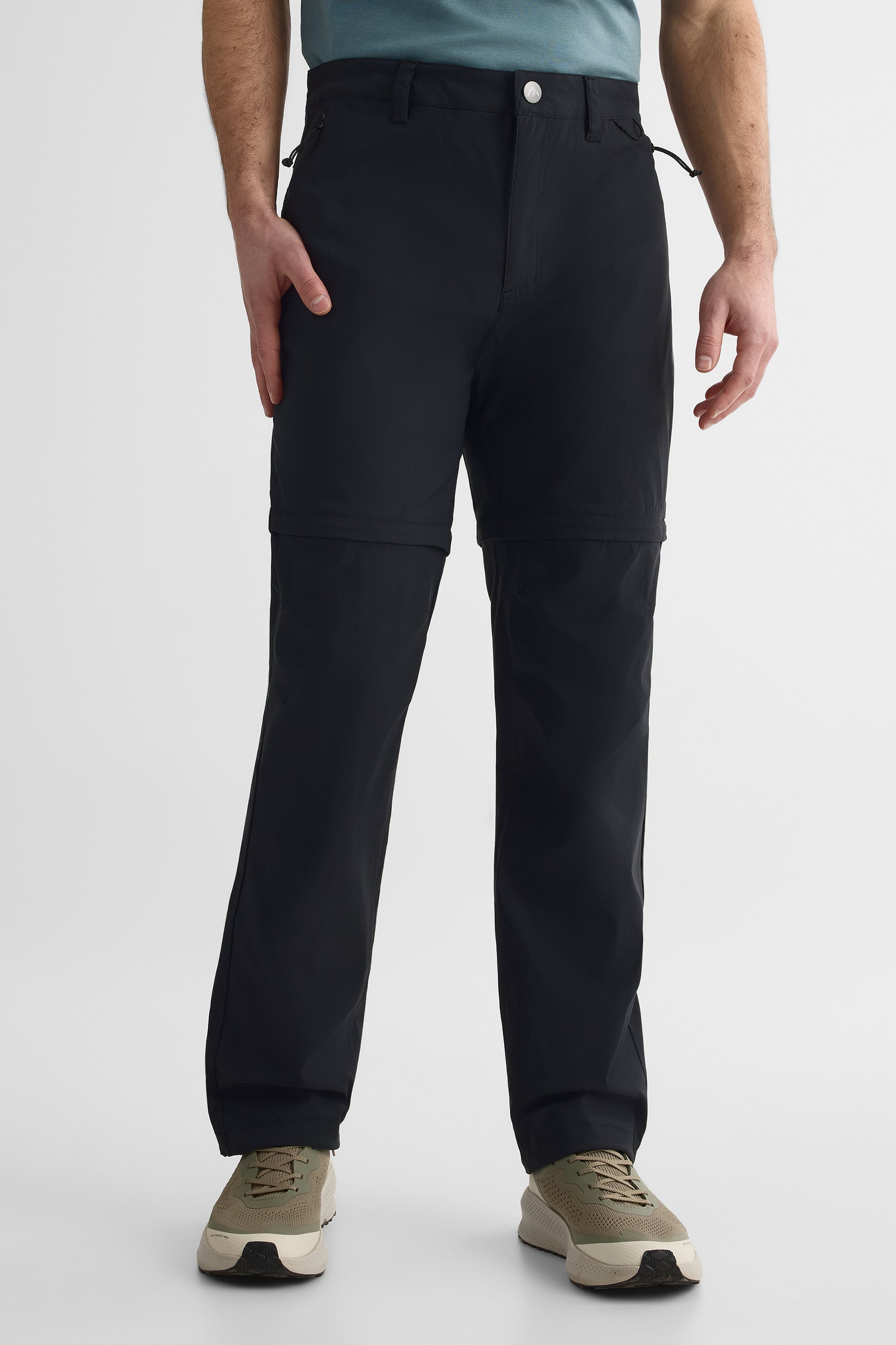 Pantalon convertible à séchage rapide - Homme && NOIR