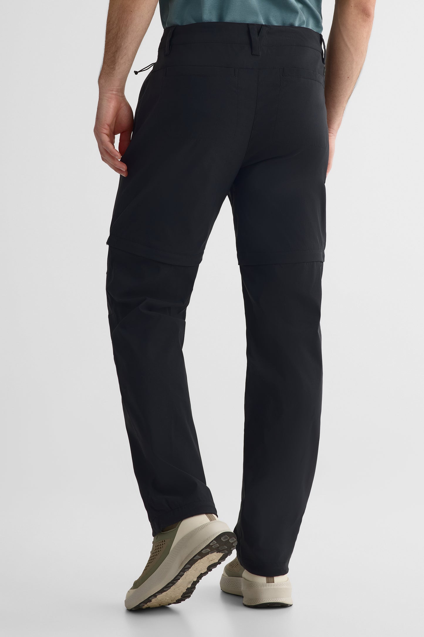 Pantalon convertible à séchage rapide - Homme && NOIR
