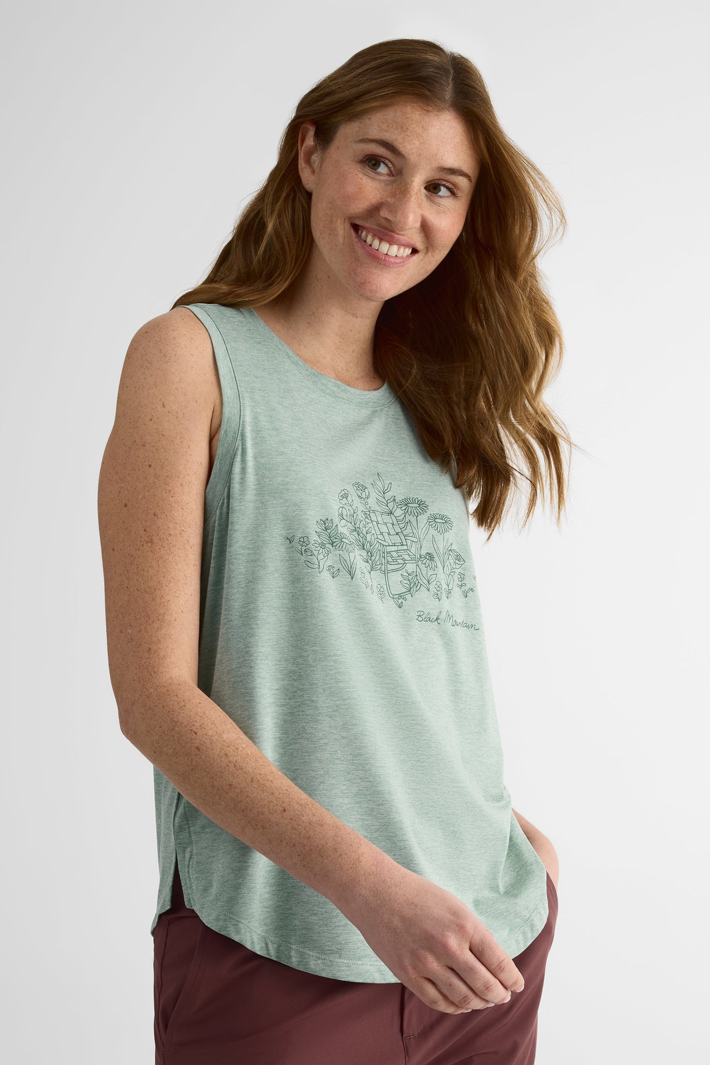Camisole graphique – Femme && VERT MIXTE