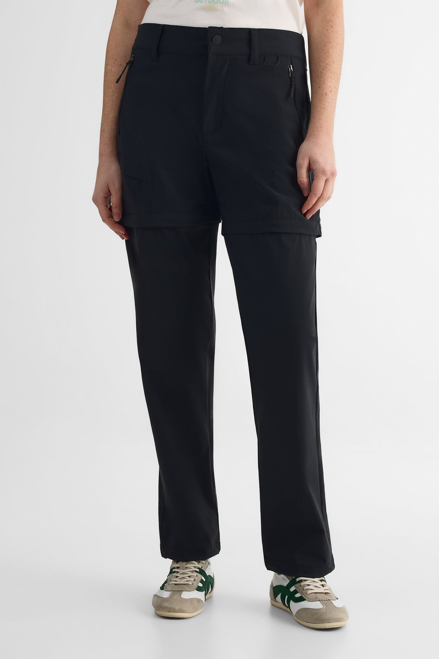 Pantalon convertible ajustable en Drytech - Femme && NOIR