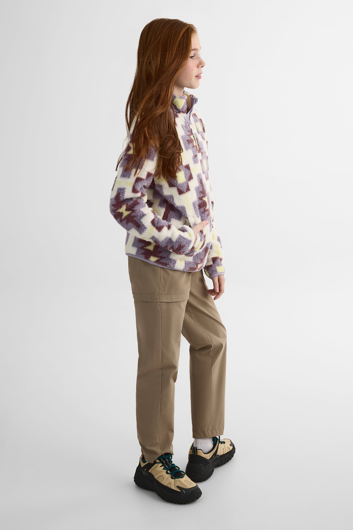 Chandail ultradoux en sherpa - Ado fille && LILAS MULTI
