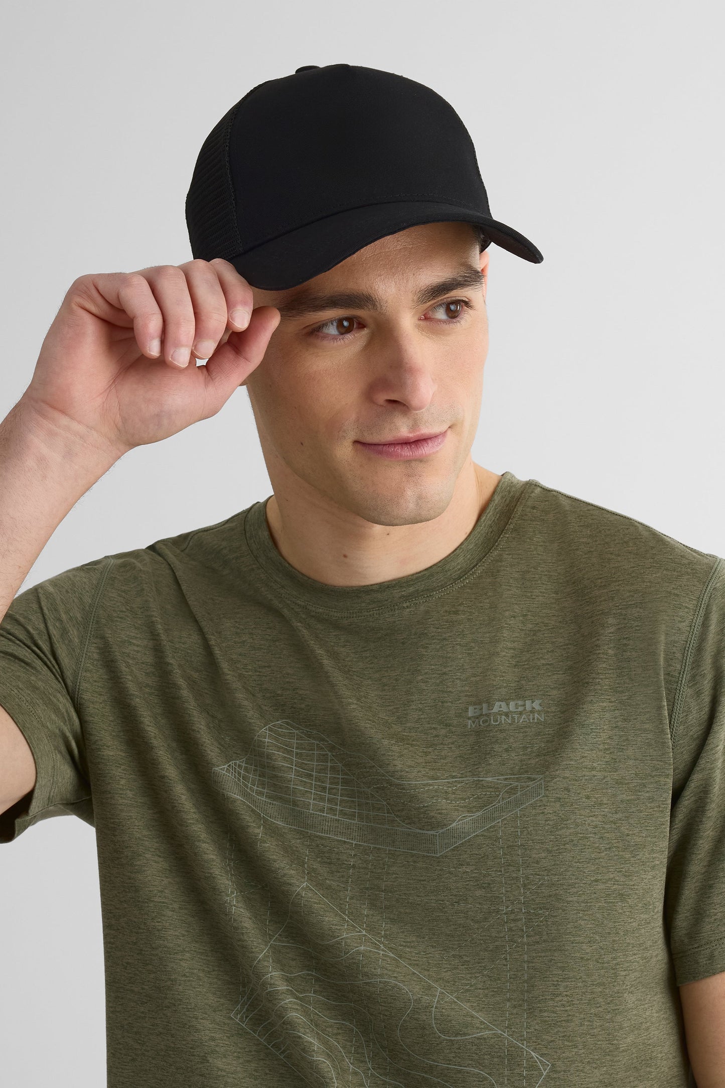Casquette canvas mesh ajustable – Homme && NOIR