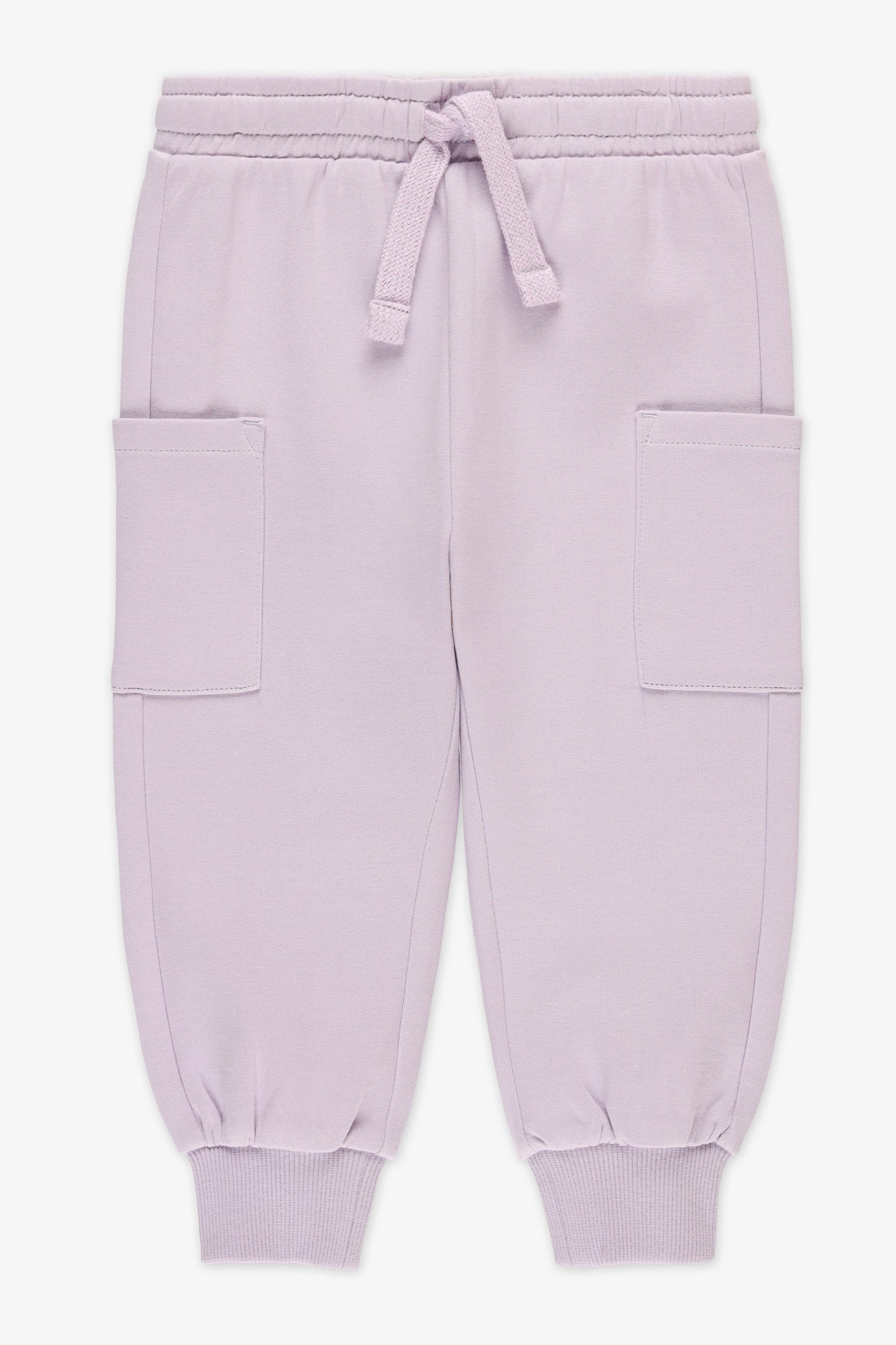 Jogger taille élastique avec poches - Bébé fille && MAUVE