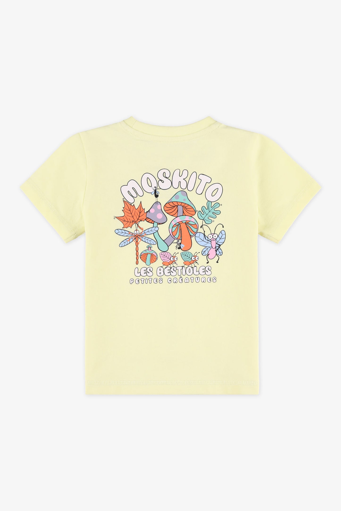 T-shirt coloré en coton - Bébé && VERT LIME