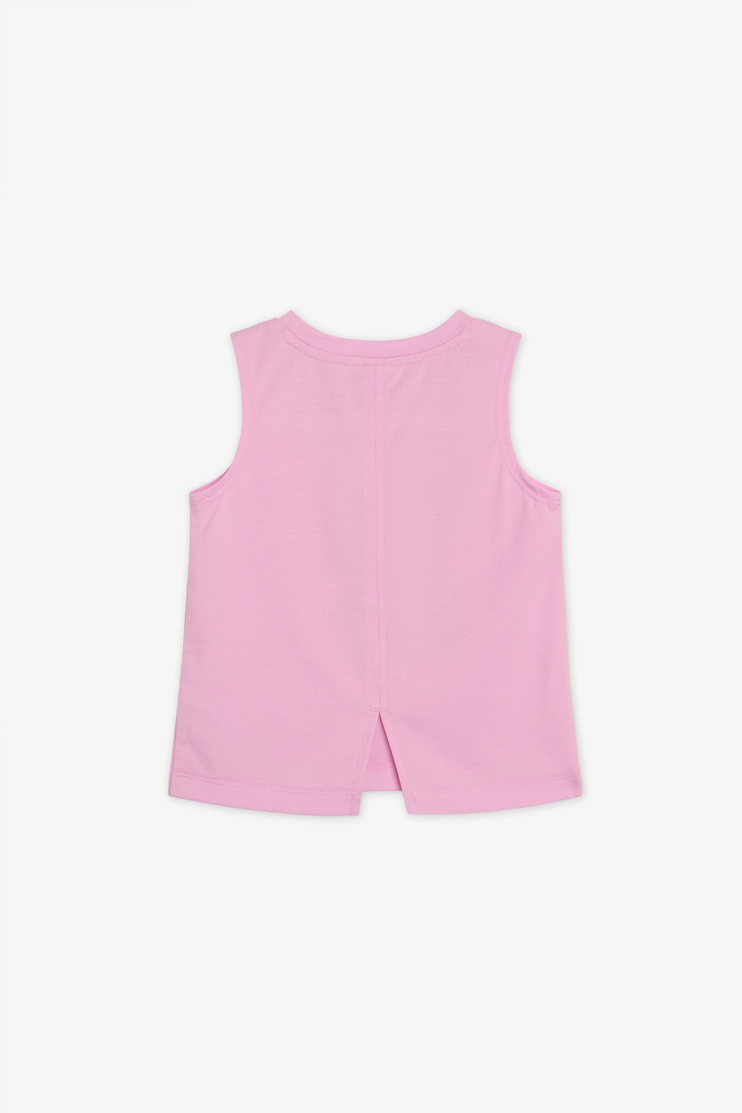 Camisole High & Low col rond – Bébé fille && ROSE