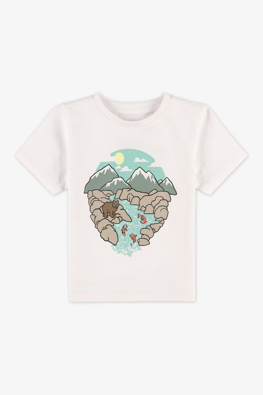 Chandail M/courtes col rond – Bébé garçon && BLANC