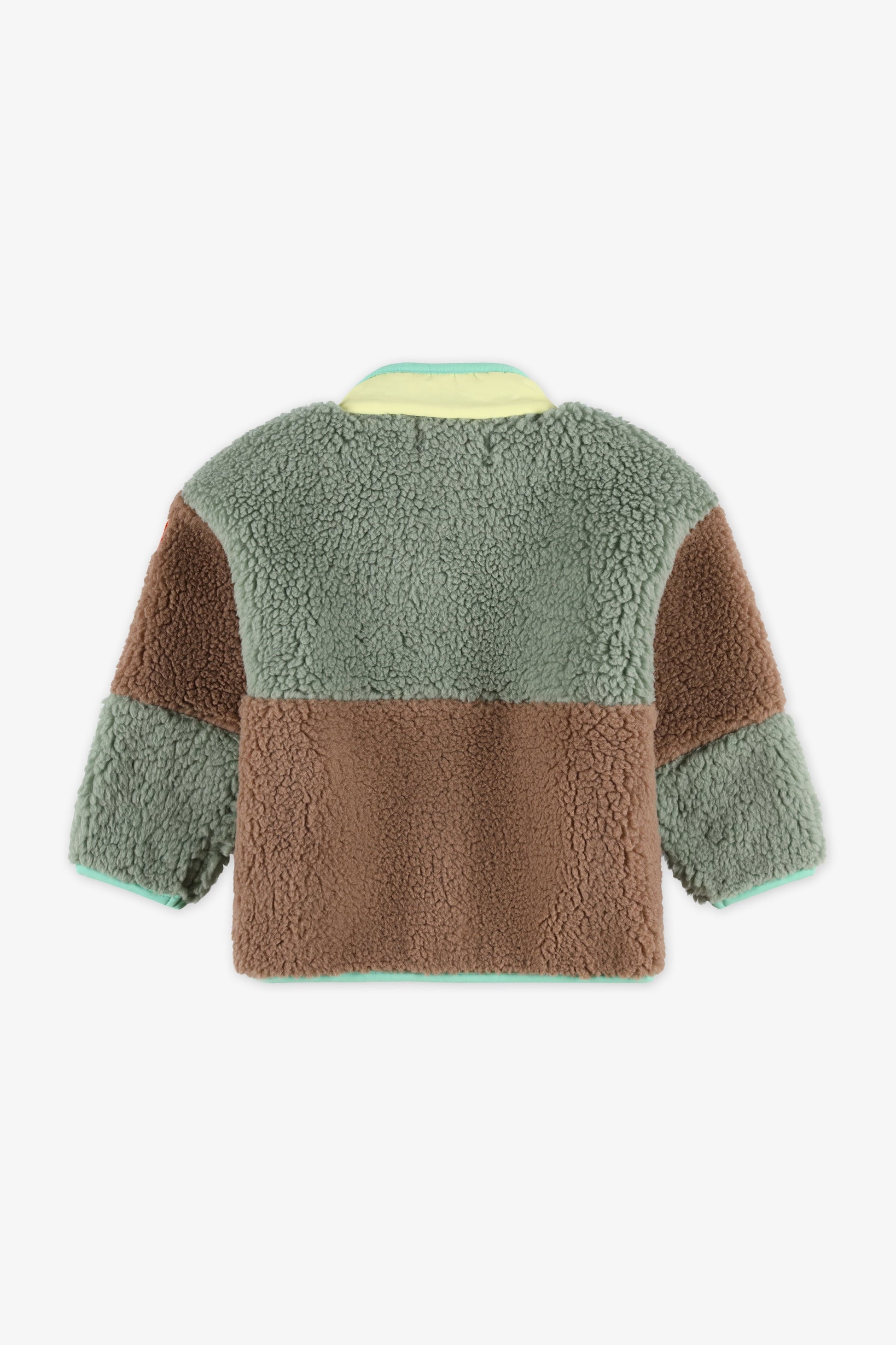 Veste colorée en sherpa - Bébé garçon && BRUN