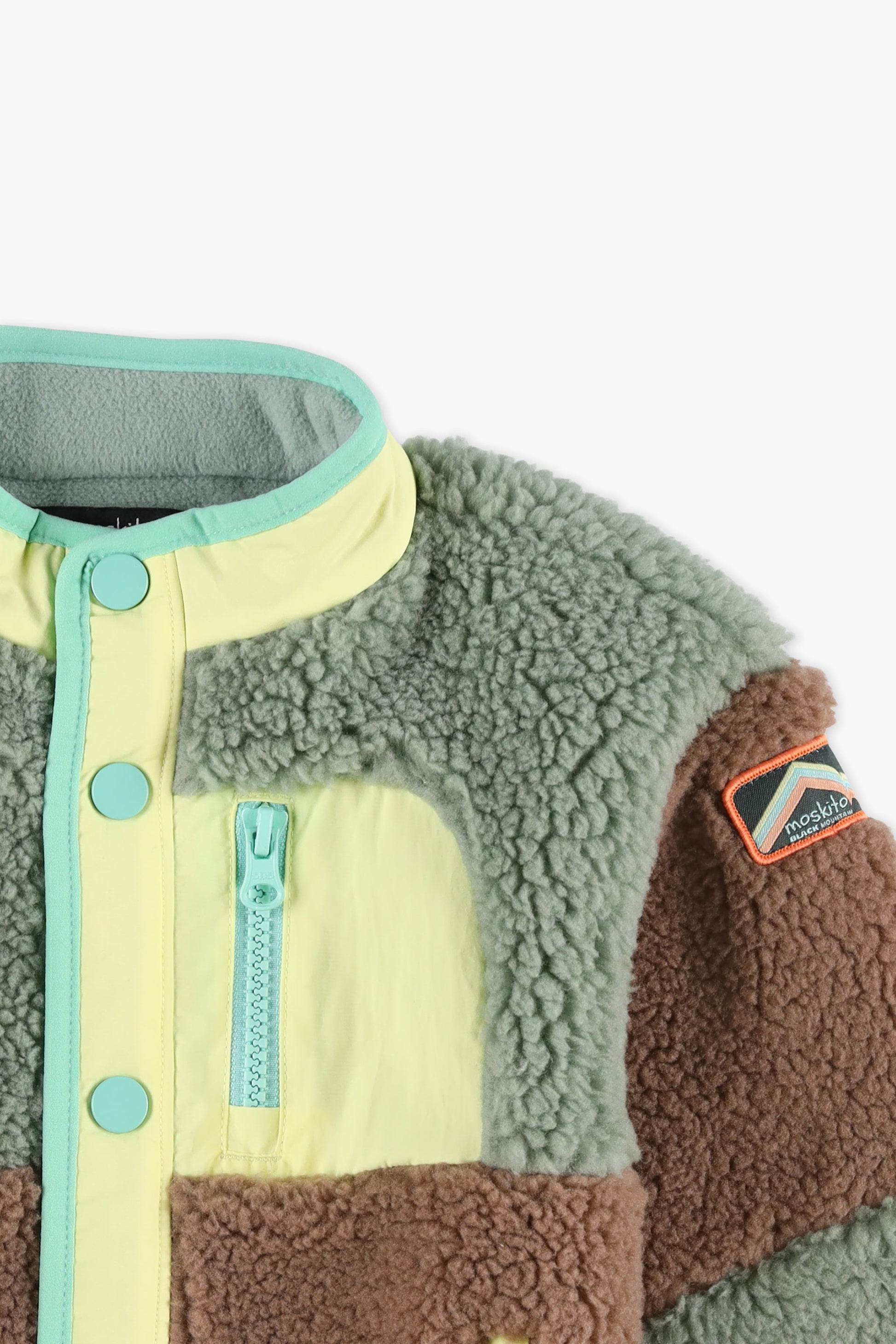 Veste colorée en sherpa - Bébé garçon && BRUN