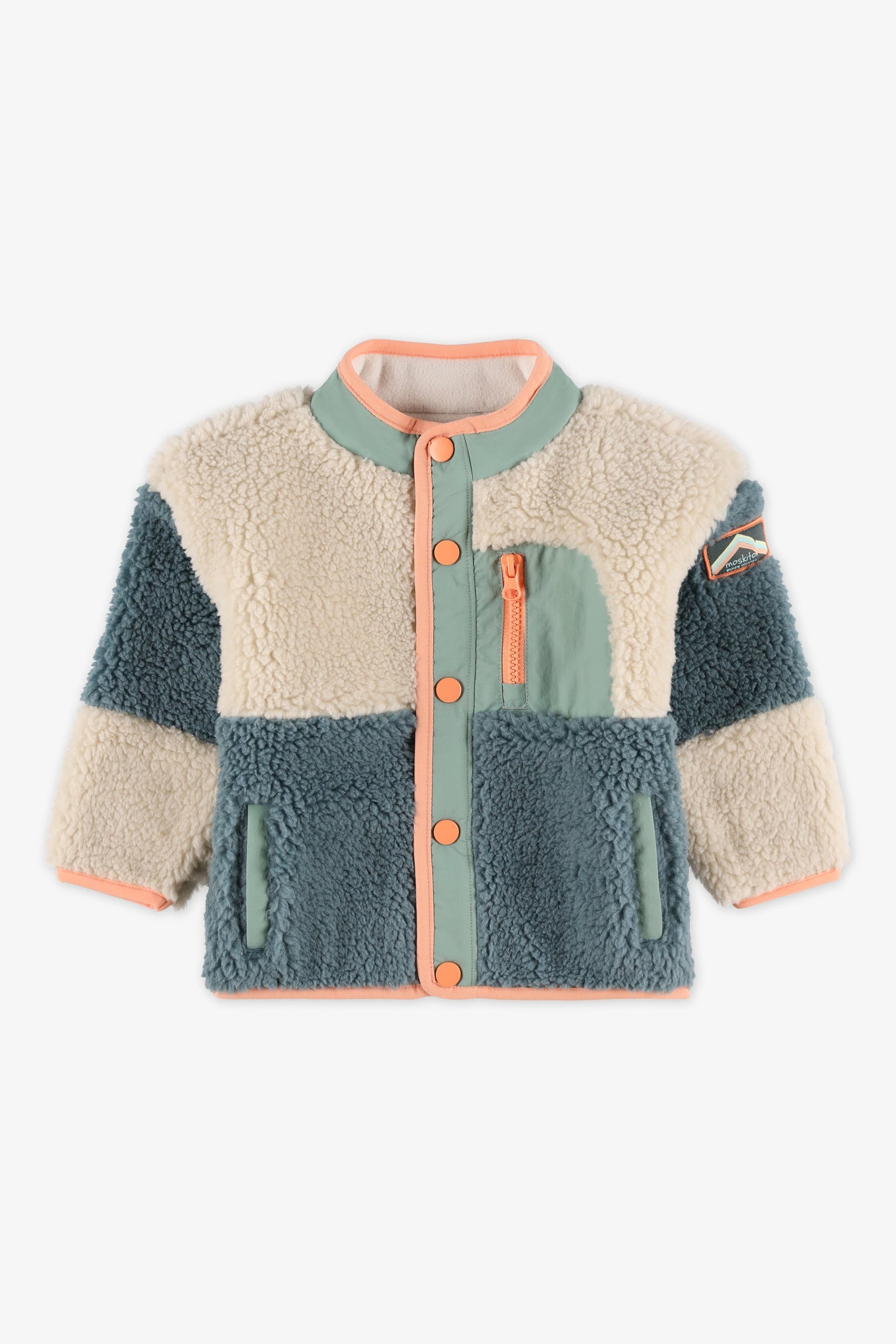 Veste colorée en sherpa - Bébé garçon && AQUA