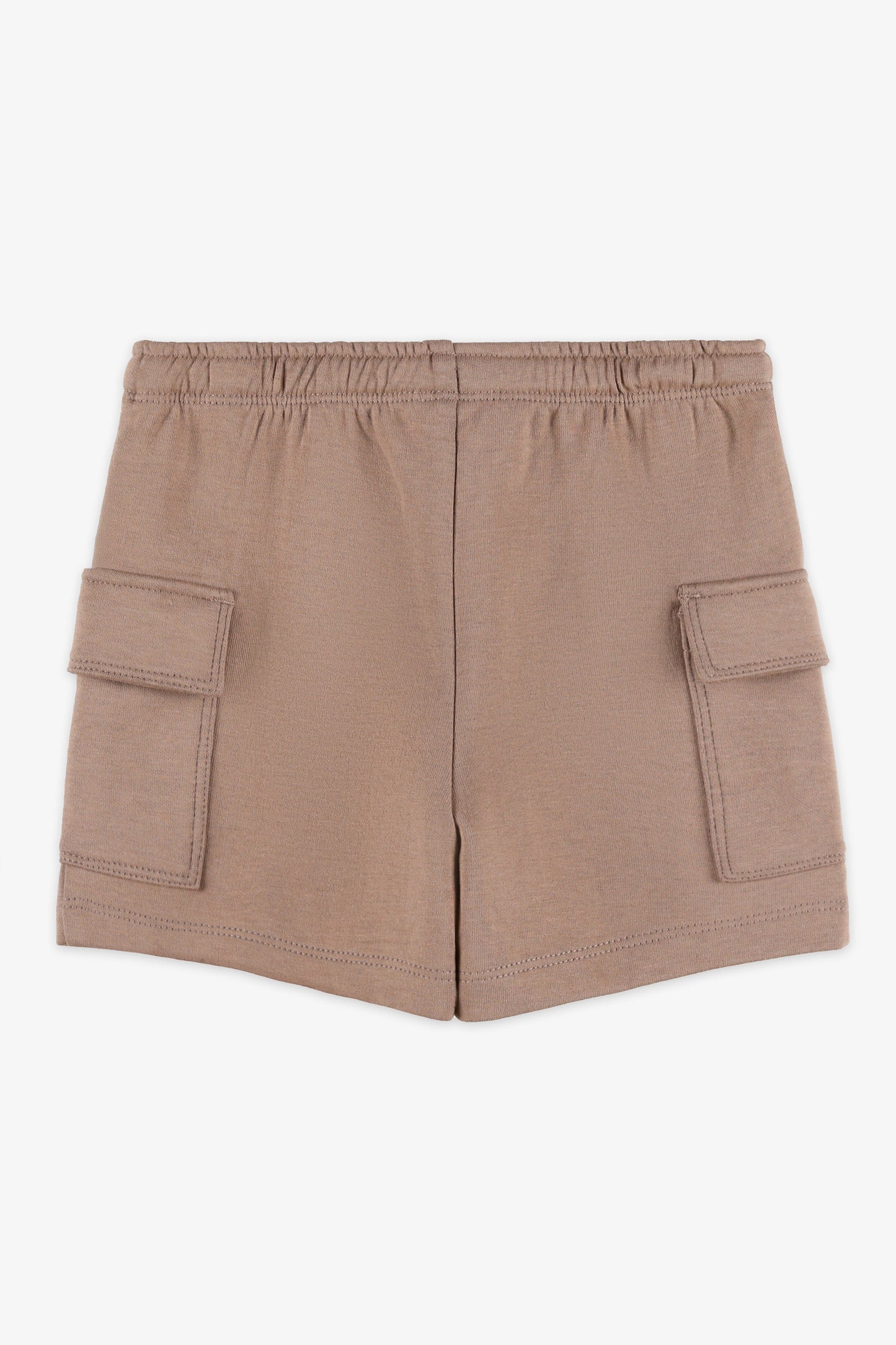 Short taille élastique avec cordon - Bébé garçon && BRUN