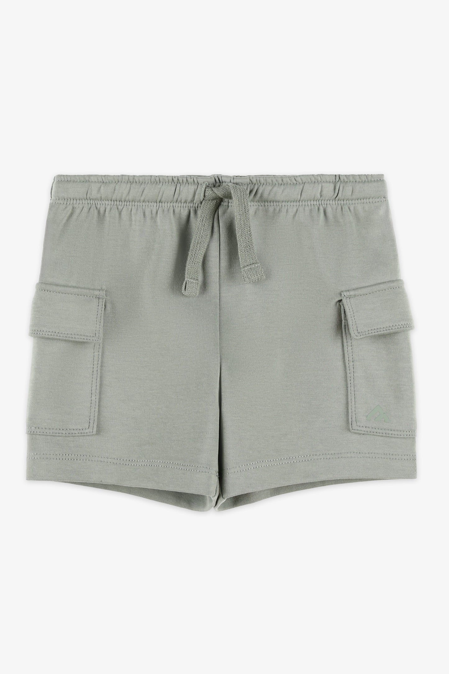 Short taille élastique avec cordon - Bébé garçon && KAKI